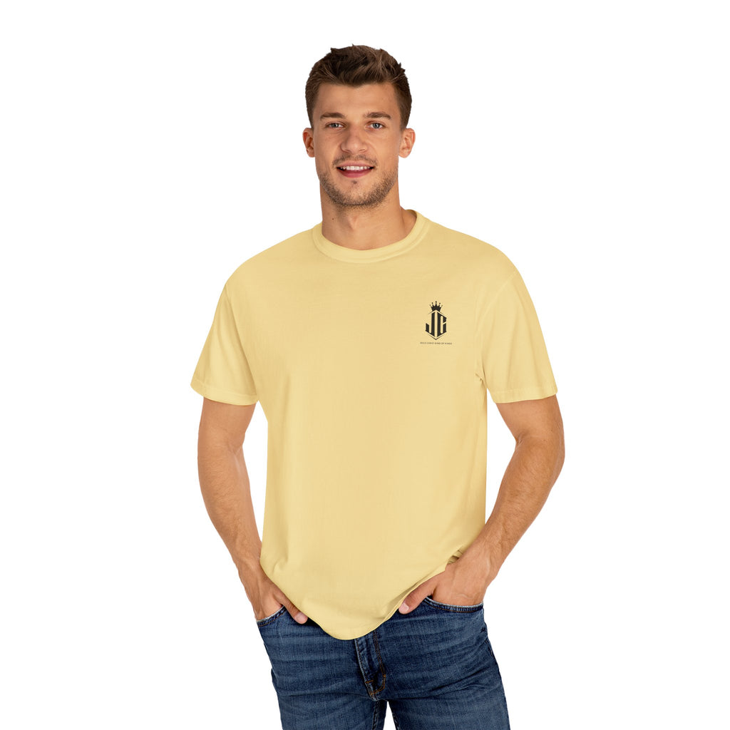 Unisex Garment-Dyed T-Shirt - Jesus Christ King of Kings Design Jesus Christ King of Kings T-Shirt | Faith-Based Unisex Apparel