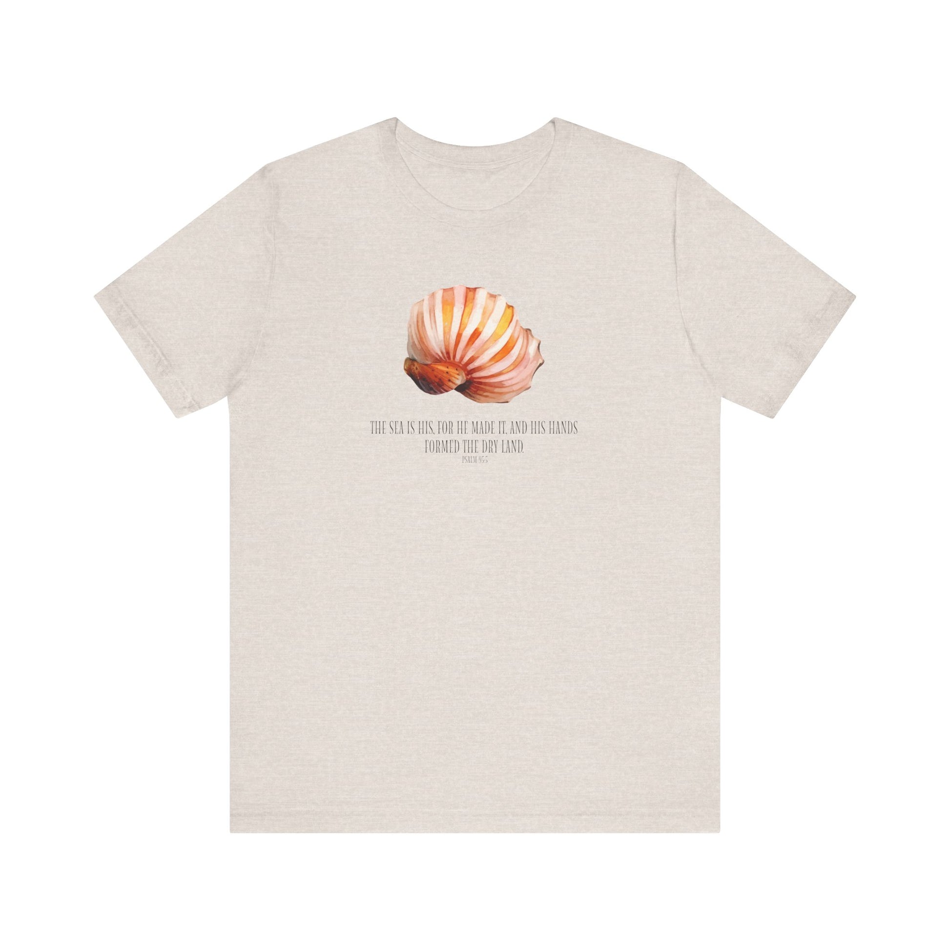 Seashell Inspiration Unisex Jersey Tee - Coastal Vibes, Beach T-Shirt, Nature Lover Gift, Casual Wear, Summer Essentials