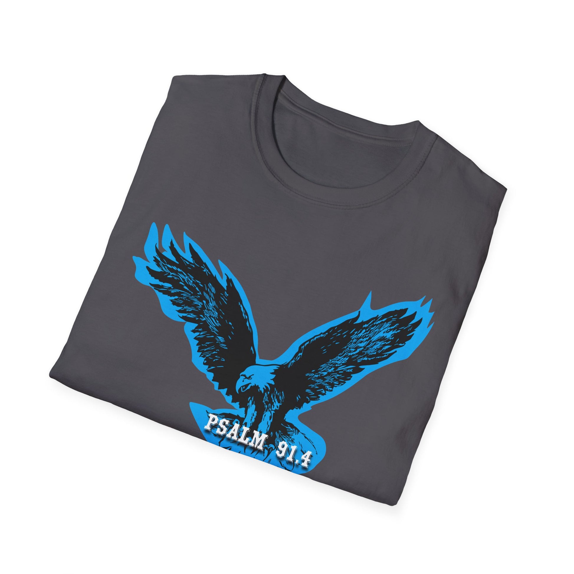 Eagle Tshirt For Men Women Bible Verse Shirt Gift For Mom Dad Softstyle T-Shirt Bible Verse Psalm 91 Tee