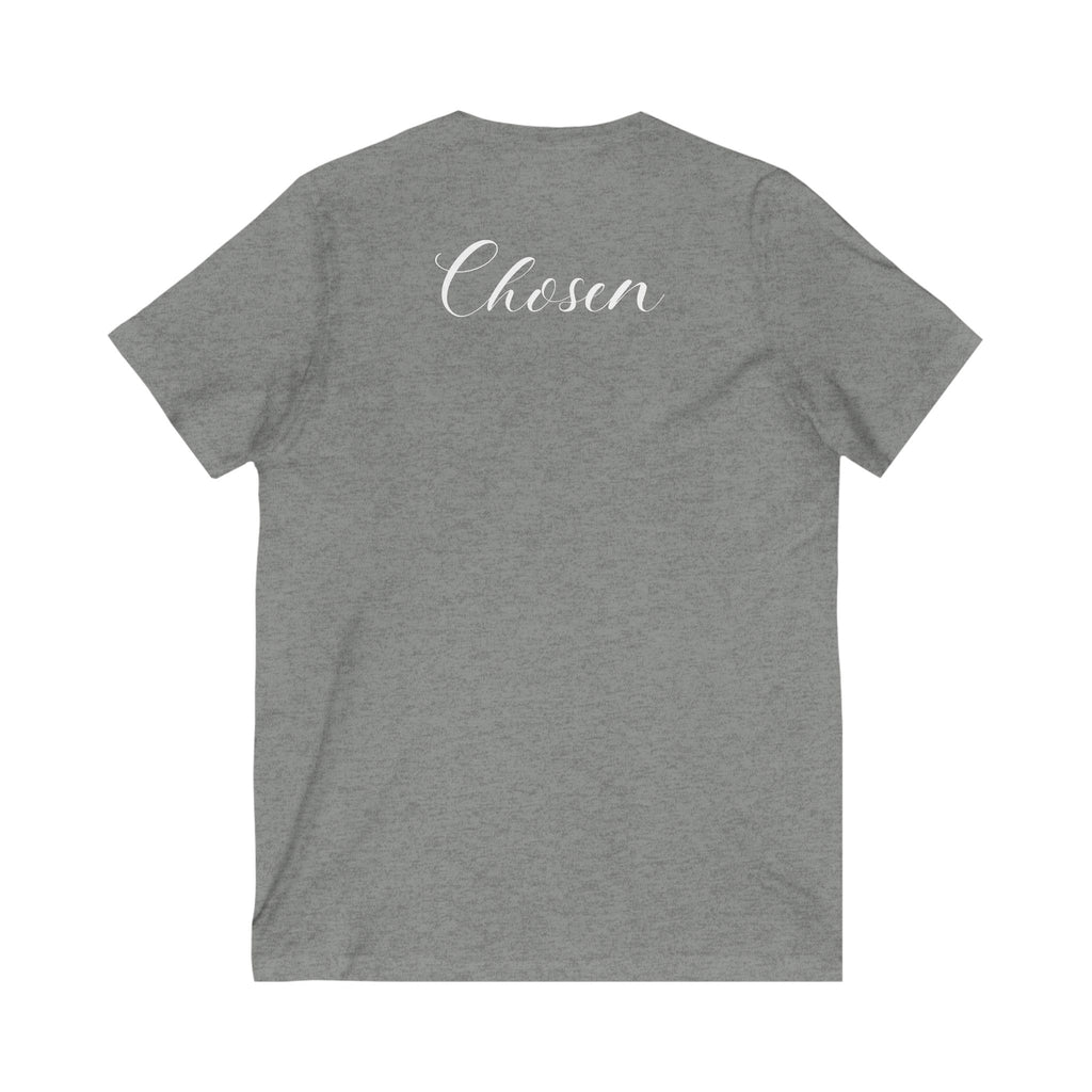 Christian Soft Cotton T-Shirt For Christian Women Gift Shirt V Neck Tee For Mom Gift Apparel Tee Chosen Tee