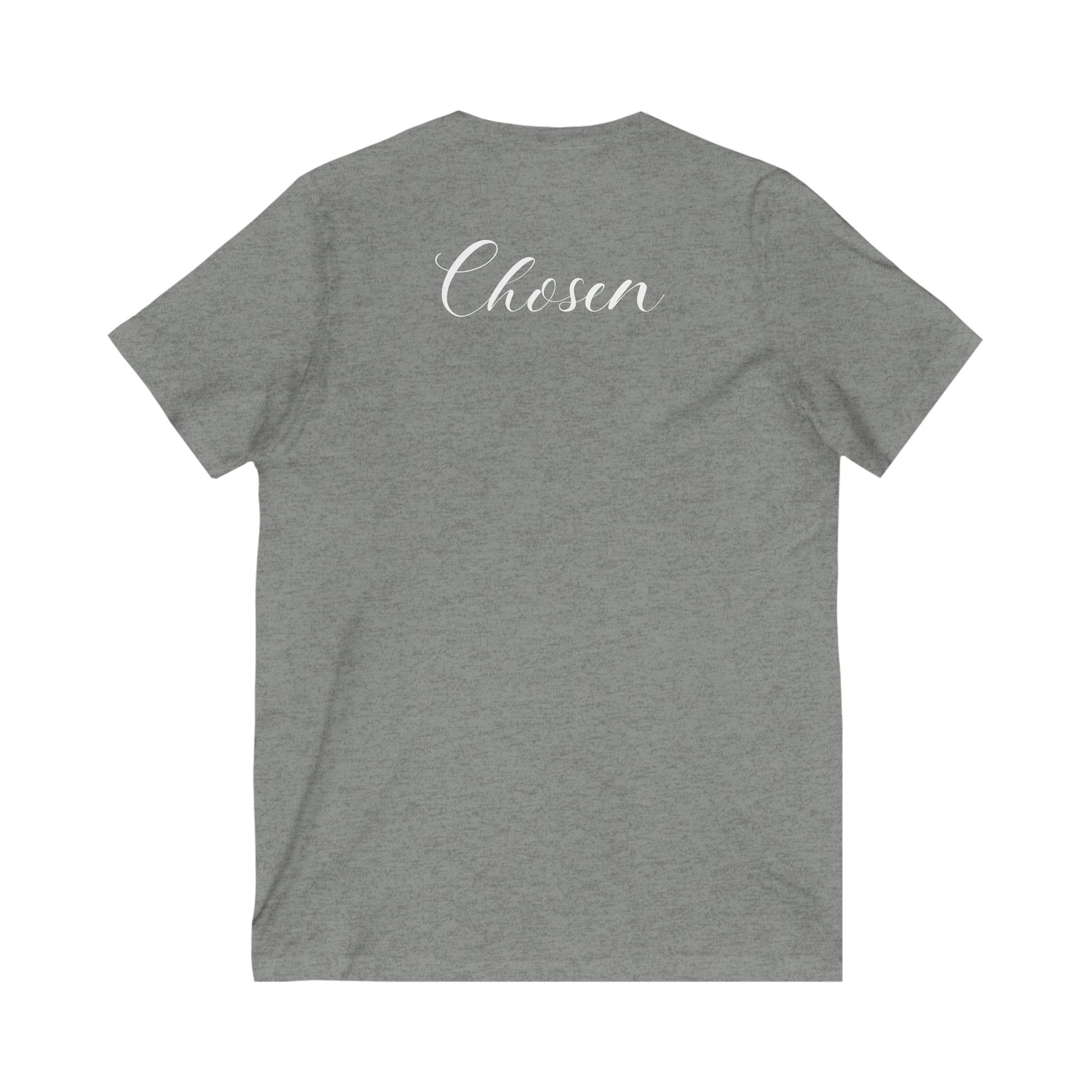 Christian Soft Cotton T-Shirt For Christian Women Gift Shirt V Neck Tee For Mom Gift Apparel Tee Chosen Tee