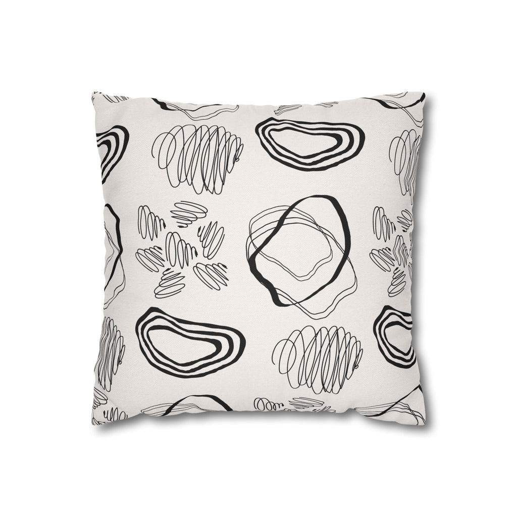 Abstract Line Art Pillowcase Modern Home Decor, Stylish Throw Cushion, Boho Accent Pillow, Gift for Housewarming, Minimalist Design