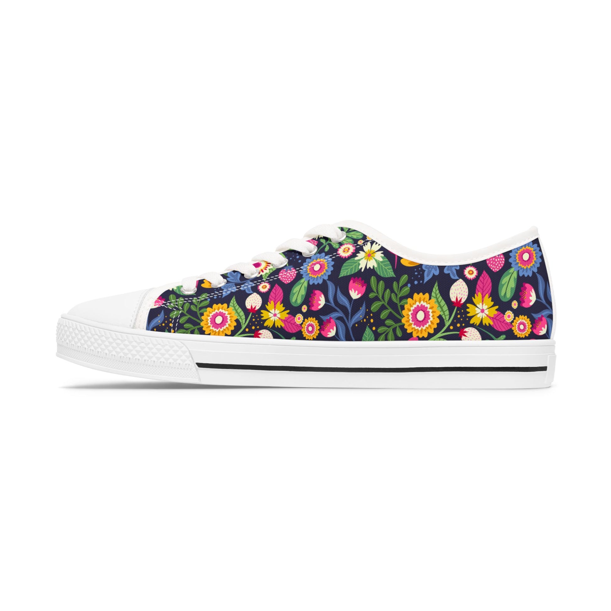 Women's Designer Floral Low Top Sneakers Womens Converse Sneakers Sneakers For Women Low Top Sneakers Canvas Lace Up Girls Ladies Flat