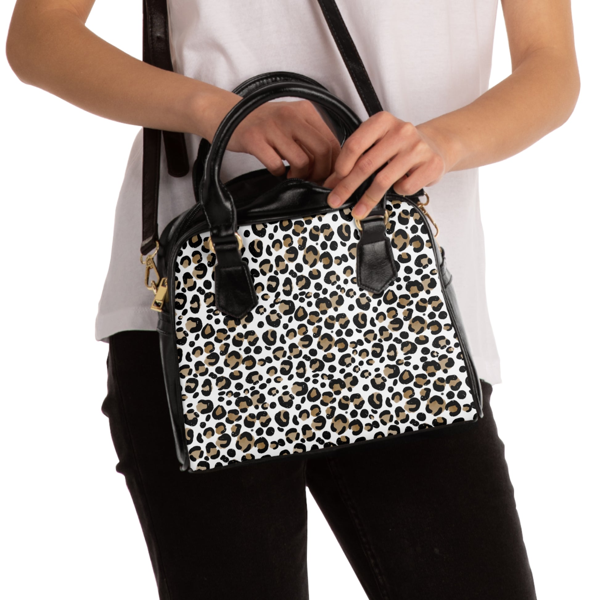 Chic Leopard Print Shoulder Handbag - Stylish Tote, Fashion Purse, Handbag for Work, Everyday Use, Animal Print Accessories