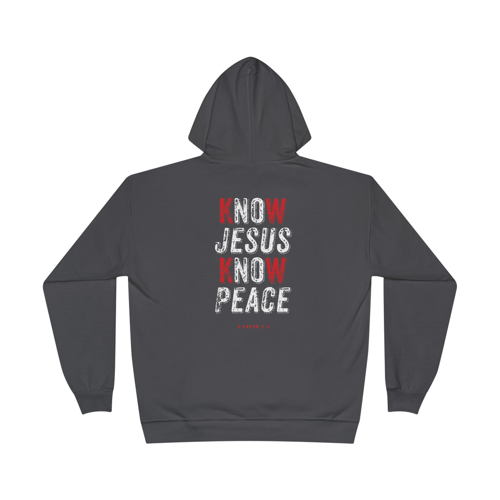 Sweatshirt Hoodie For Christian Men Women Gift For Dad Mom Black Pullover Hoodie Sweatshirt Apparel Know Jesus Know Peace Scripture