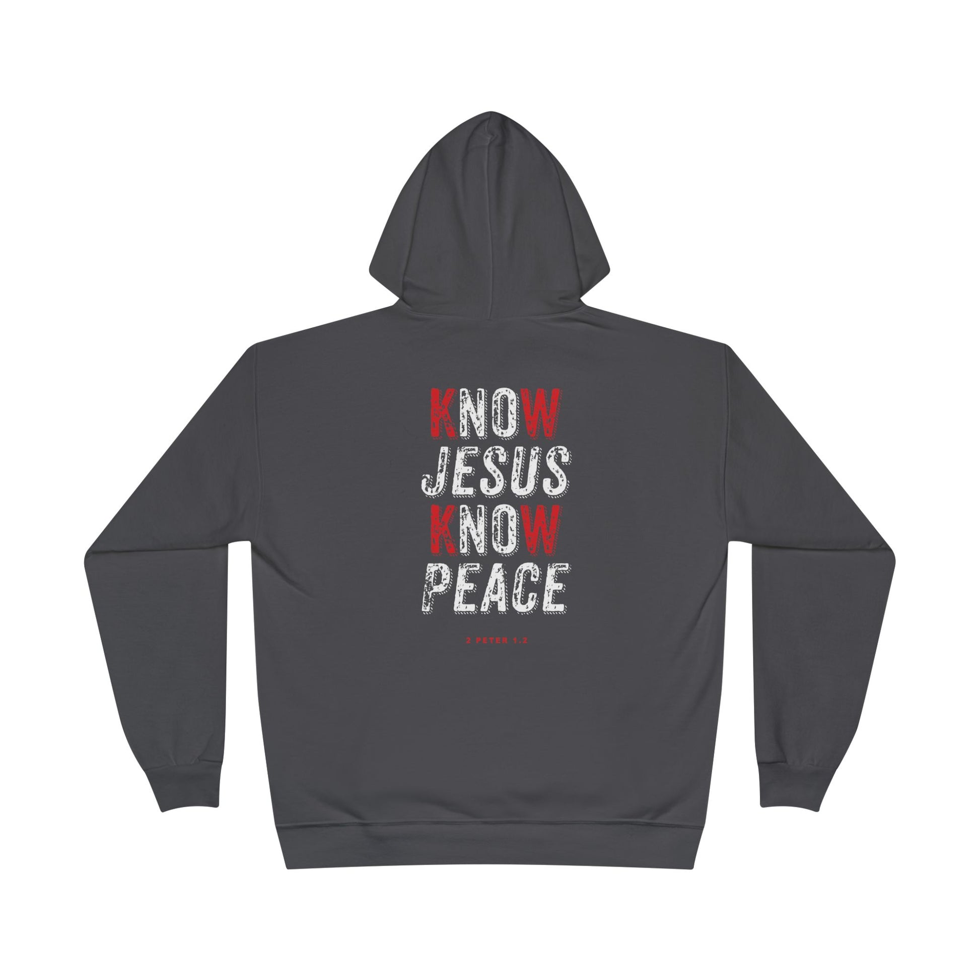 Sweatshirt Hoodie For Christian Men Women Gift For Dad Mom Black Pullover Hoodie Sweatshirt Apparel Know Jesus Know Peace Scripture