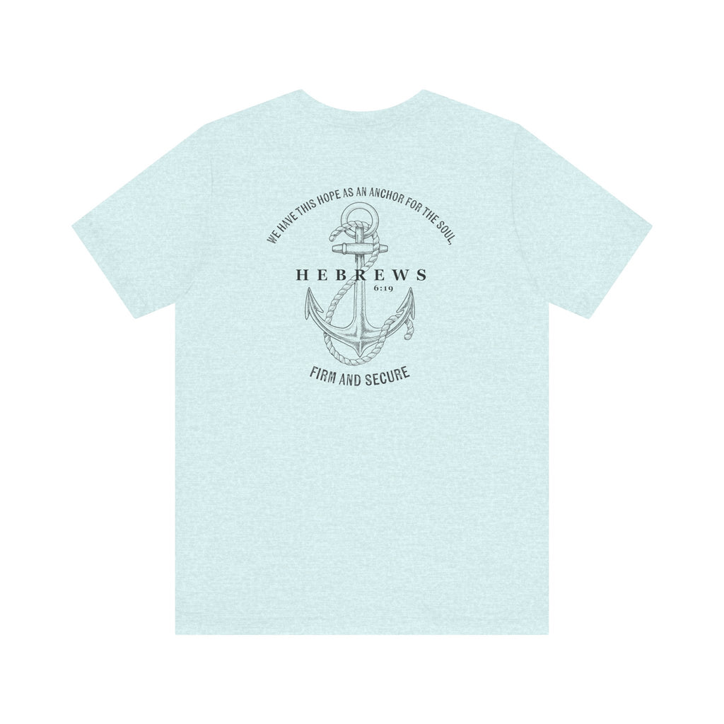 Christian Shirt Bible Verse T-Shirt Religious Outfit Christian Jesus Shirt Religious Gift Shirt Nautical Tee Chirstian Apparel Gift Christian Clothing Tee