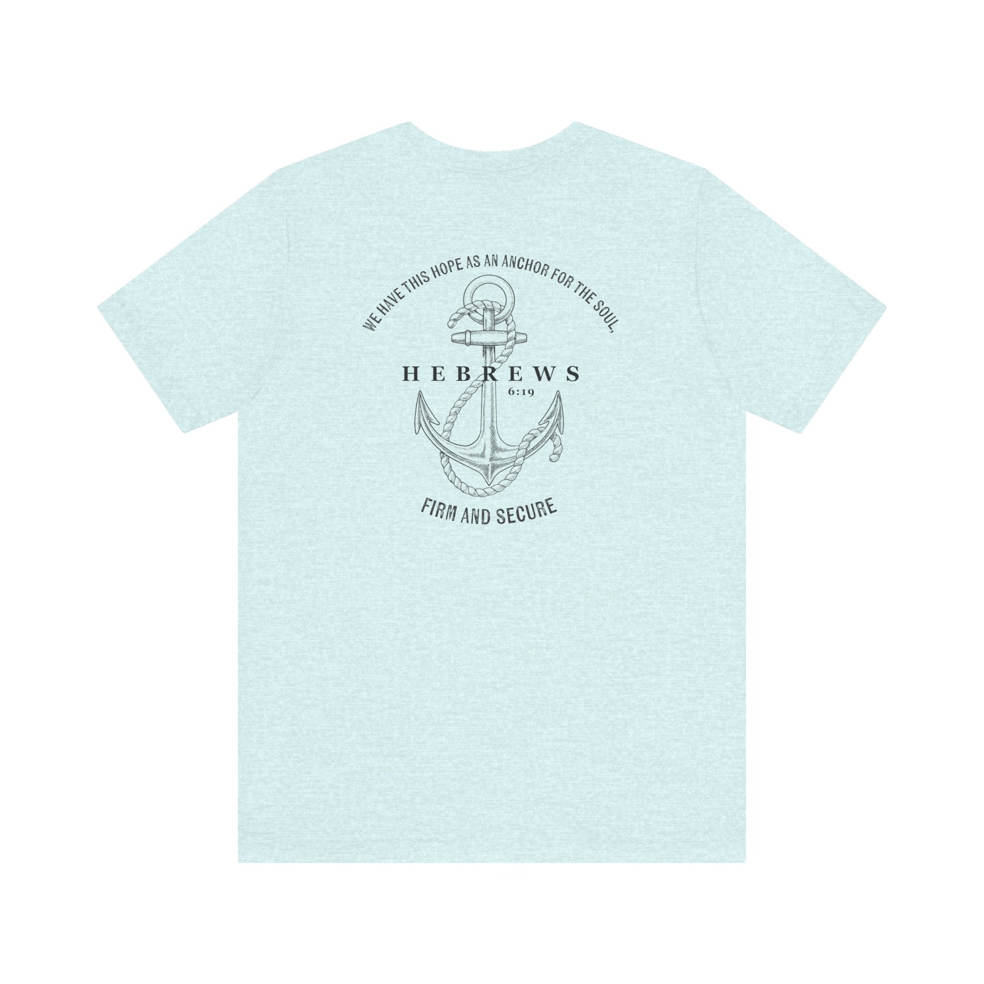 Christian Shirt Bible Verse T-Shirt Religious Outfit Christian Jesus Shirt Religious Gift Shirt Nautical Tee Chirstian Apparel Gift Christian Clothing Tee