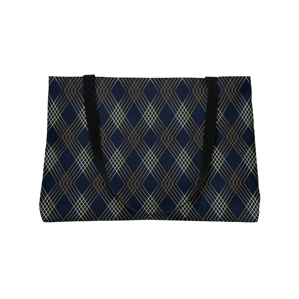 Plaid Diamond Weekender Bag Weekender Tote Bag Oversized Bag Lined Beach Tote Lake Trip Bag Travel Great Vacation Spring Break Bag