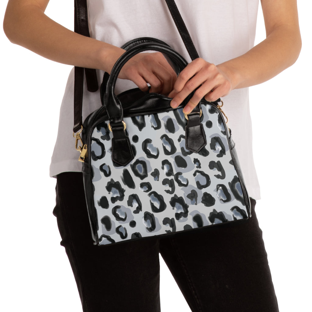Chic Leopard Print Shoulder Handbag, Trendy Tote Bag, Fashionable Handbag, Everyday Purse, Stylish Accessory, Gift for Her