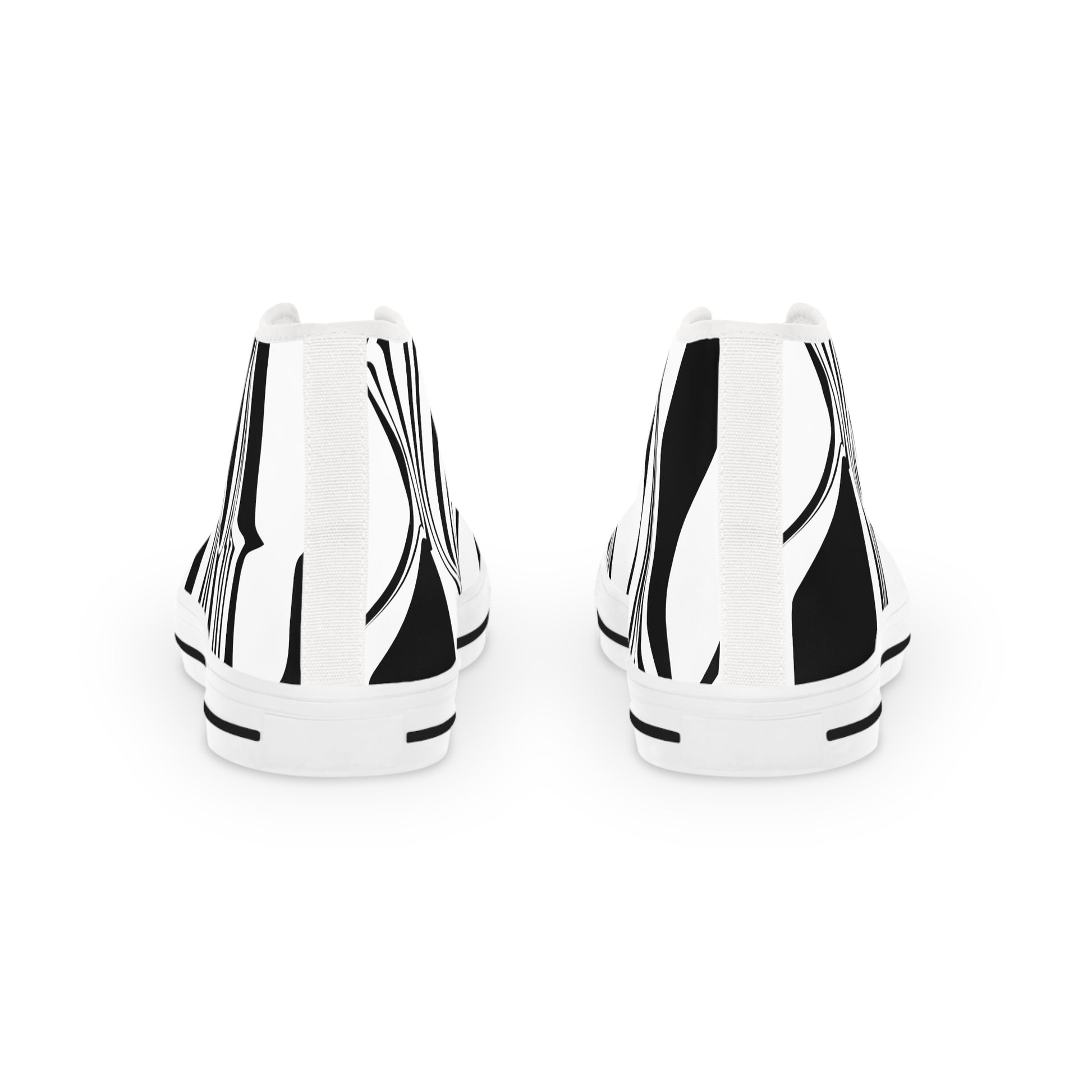 Mens Designer and Stylish Black and White High Top Sneakers for Men