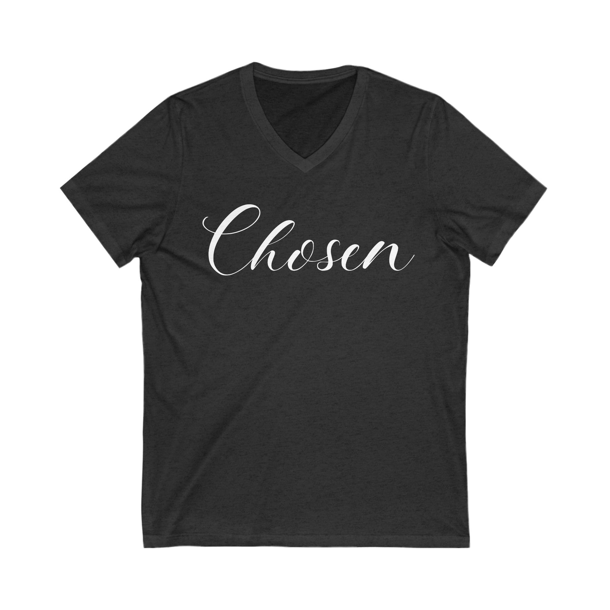 Christian Soft Cotton T-Shirt For Christian Women Gift Shirt V Neck Tee For Mom Gift Apparel Tee Chosen Tee