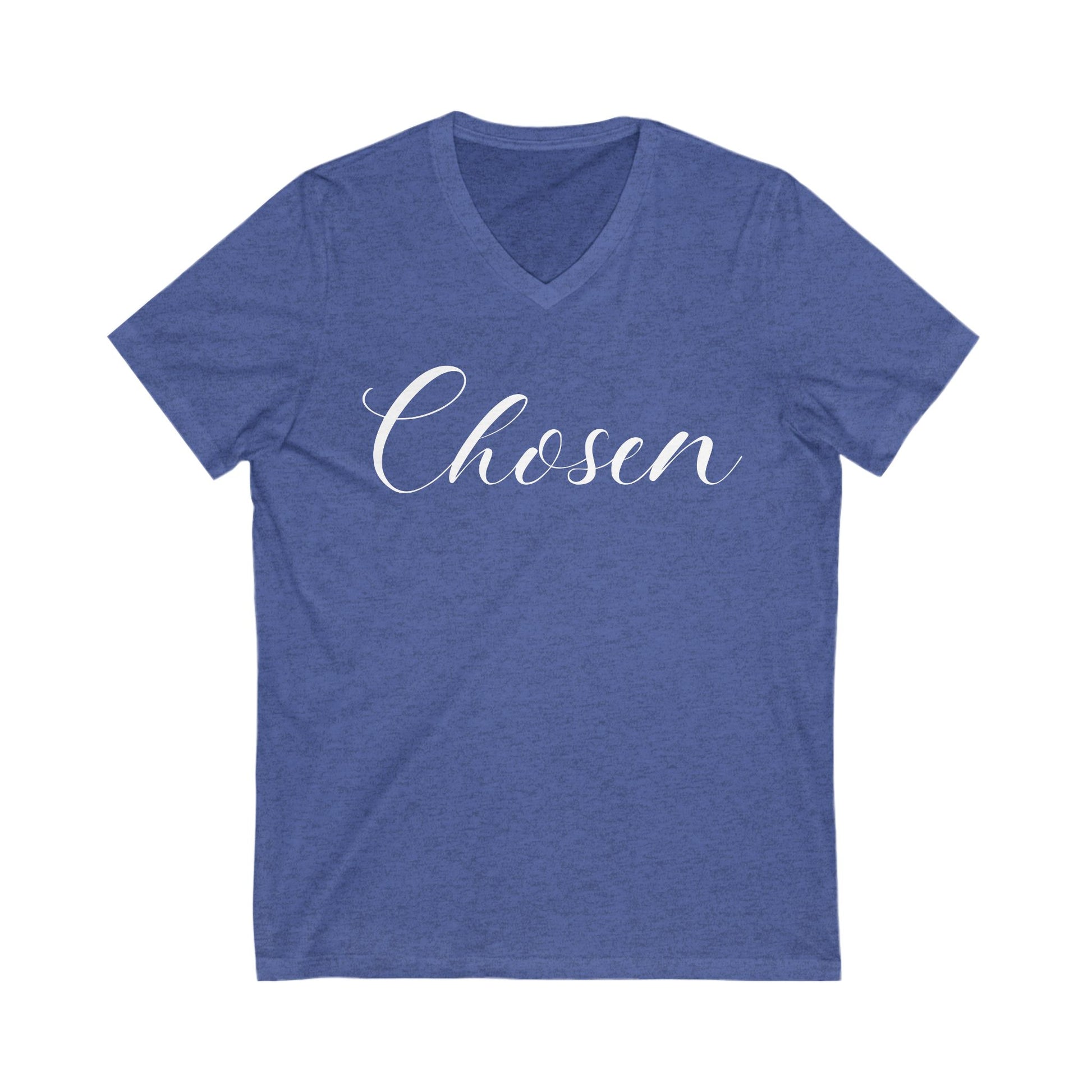Christian Soft Cotton T-Shirt For Christian Women Gift Shirt V Neck Tee For Mom Gift Apparel Tee Chosen Tee