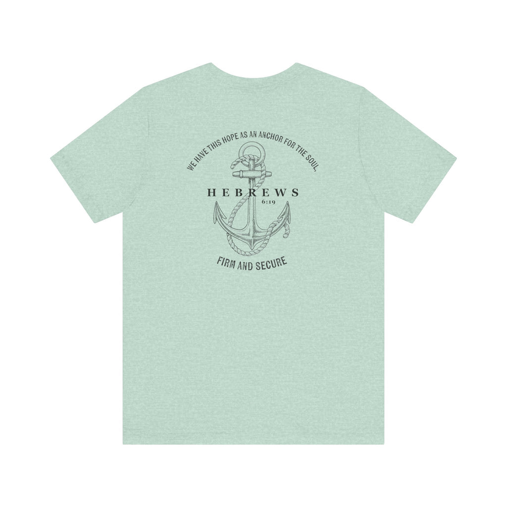 Christian Shirt Bible Verse T-Shirt Religious Outfit Christian Jesus Shirt Religious Gift Shirt Nautical Tee Chirstian Apparel Gift Christian Clothing Tee