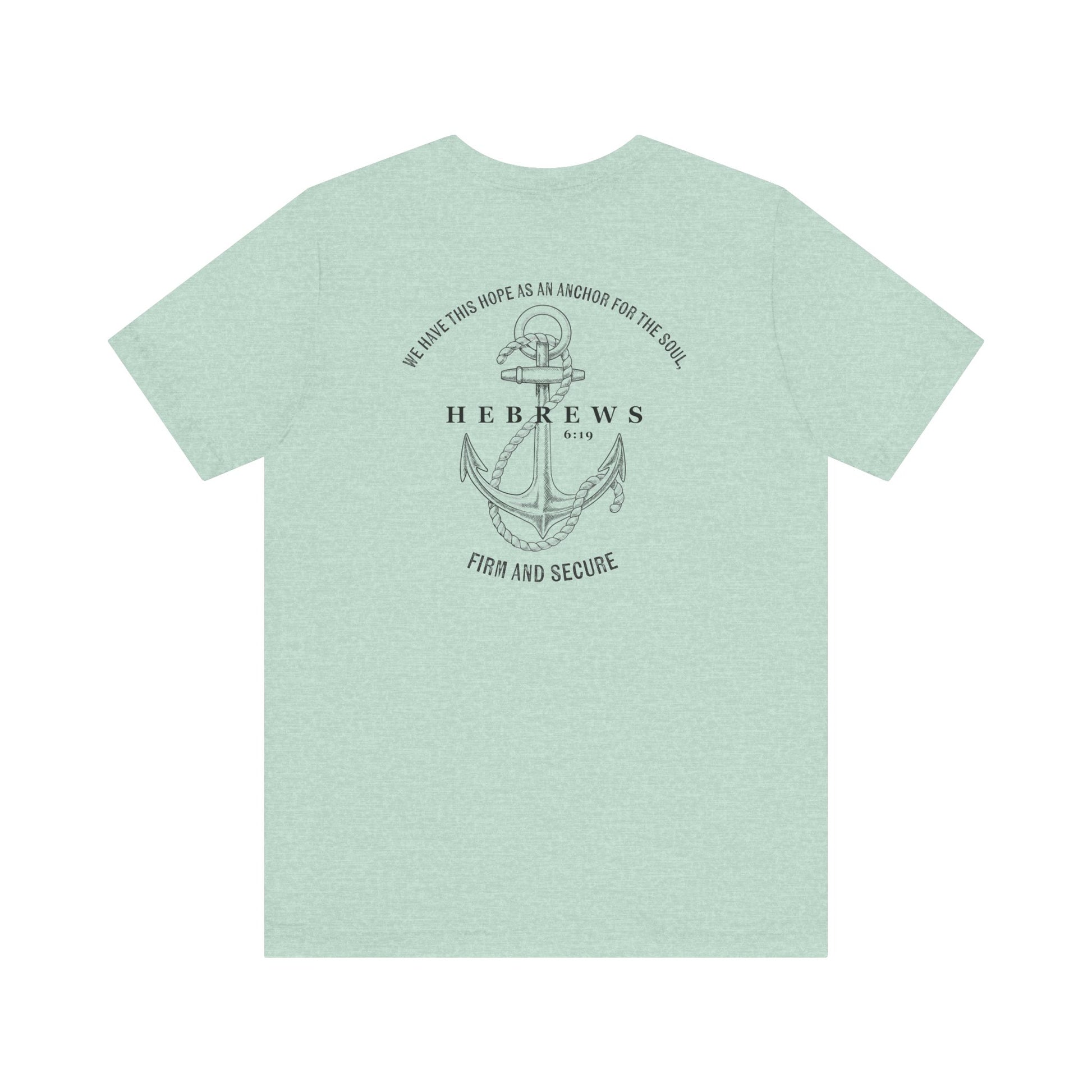 Christian Shirt Bible Verse T-Shirt Religious Outfit Christian Jesus Shirt Religious Gift Shirt Nautical Tee Chirstian Apparel Gift Christian Clothing Tee