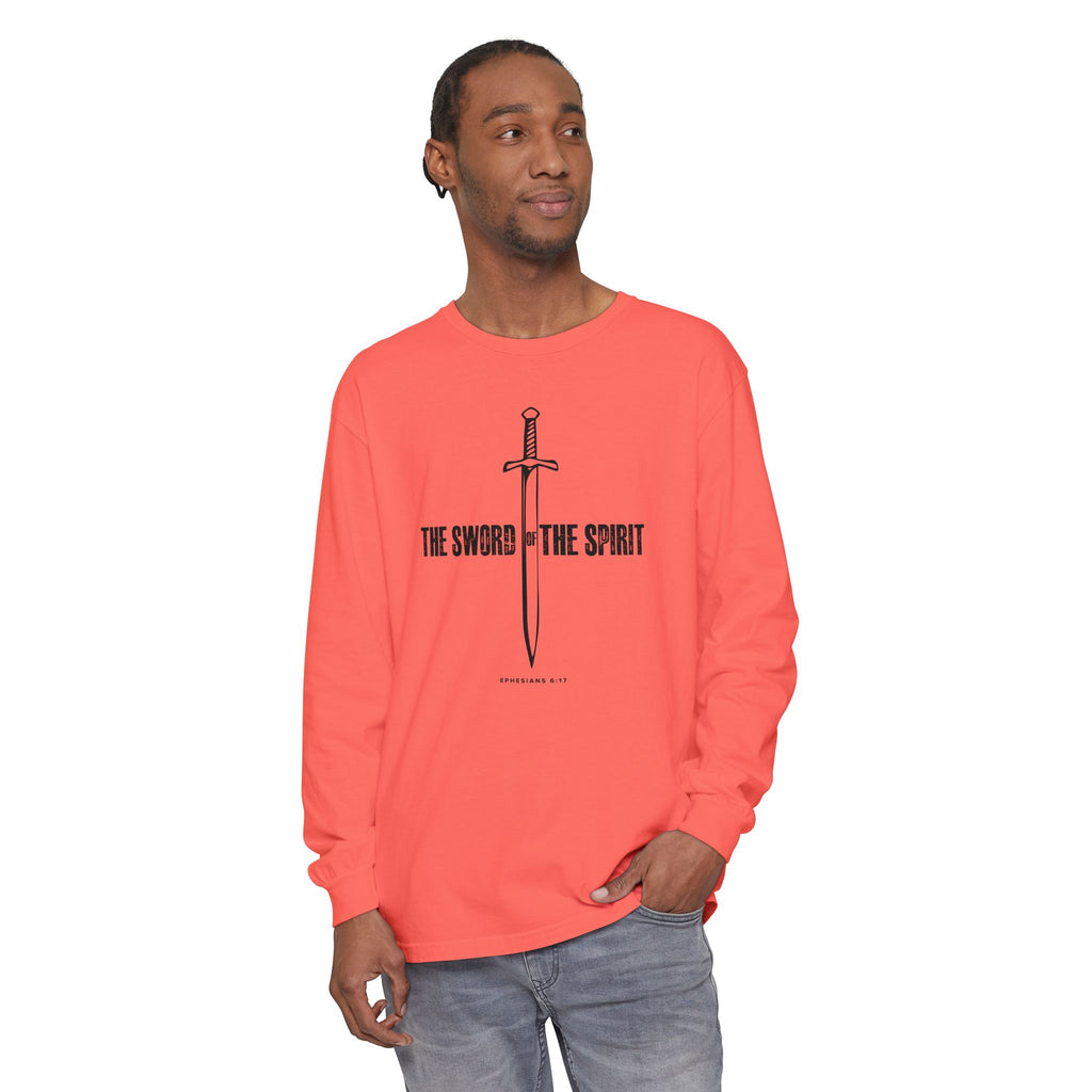 Christian Long Sleeve TShirt For Christian Mom Dad  For Christian Men Christian Shirt, Bible Verse T-Shirt, Religious Outfit, Retro Faith T Shirt, Christian Cross Graphic Tees, Jesus Shirt, Religious Gift Shirt Long Sleeve Tee Apparel Bible Verse Ephesian
