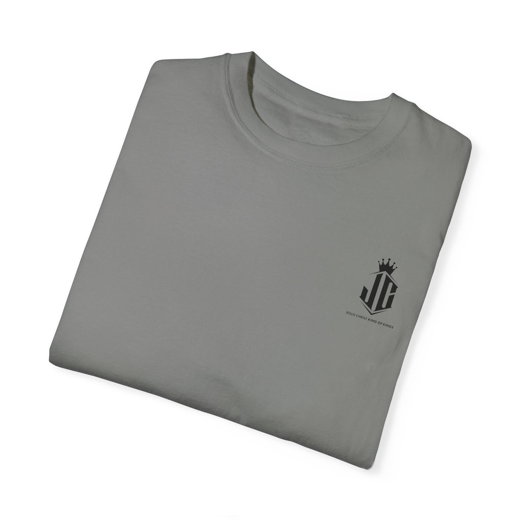 Unisex Garment-Dyed T-Shirt - Jesus Christ King of Kings Design Jesus Christ King of Kings T-Shirt | Faith-Based Unisex Apparel