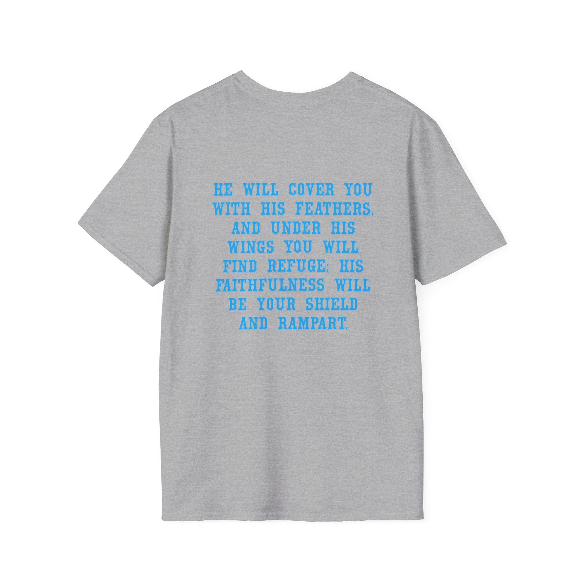 Eagle Tshirt For Men Women Bible Verse Shirt Gift For Mom Dad Softstyle T-Shirt Bible Verse Psalm 91 Tee