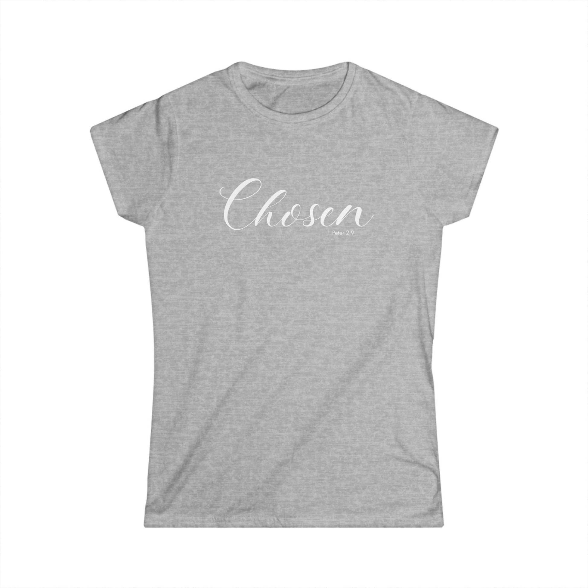 Chosen Women's Softstyle Tee - Inspirational Quote T-Shirt for Everyday Wear