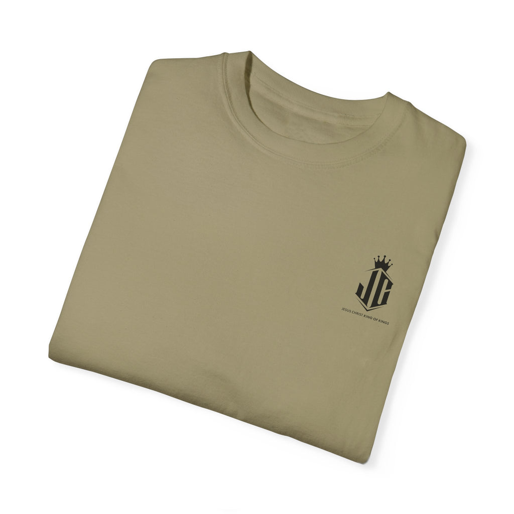 Unisex Garment-Dyed T-Shirt - Jesus Christ King of Kings Design Jesus Christ King of Kings T-Shirt | Faith-Based Unisex Apparel