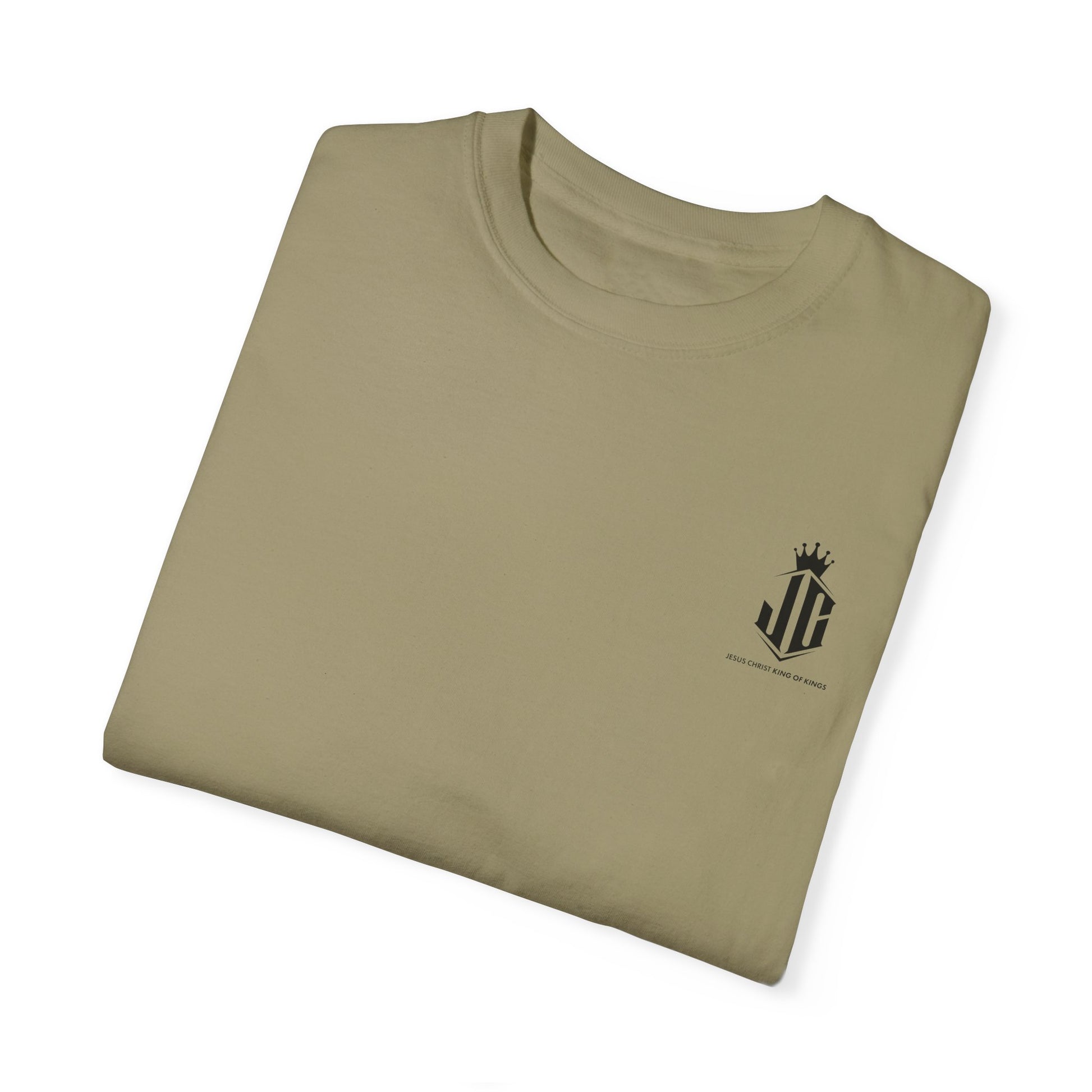 Unisex Garment-Dyed T-Shirt - Jesus Christ King of Kings Design Jesus Christ King of Kings T-Shirt | Faith-Based Unisex Apparel