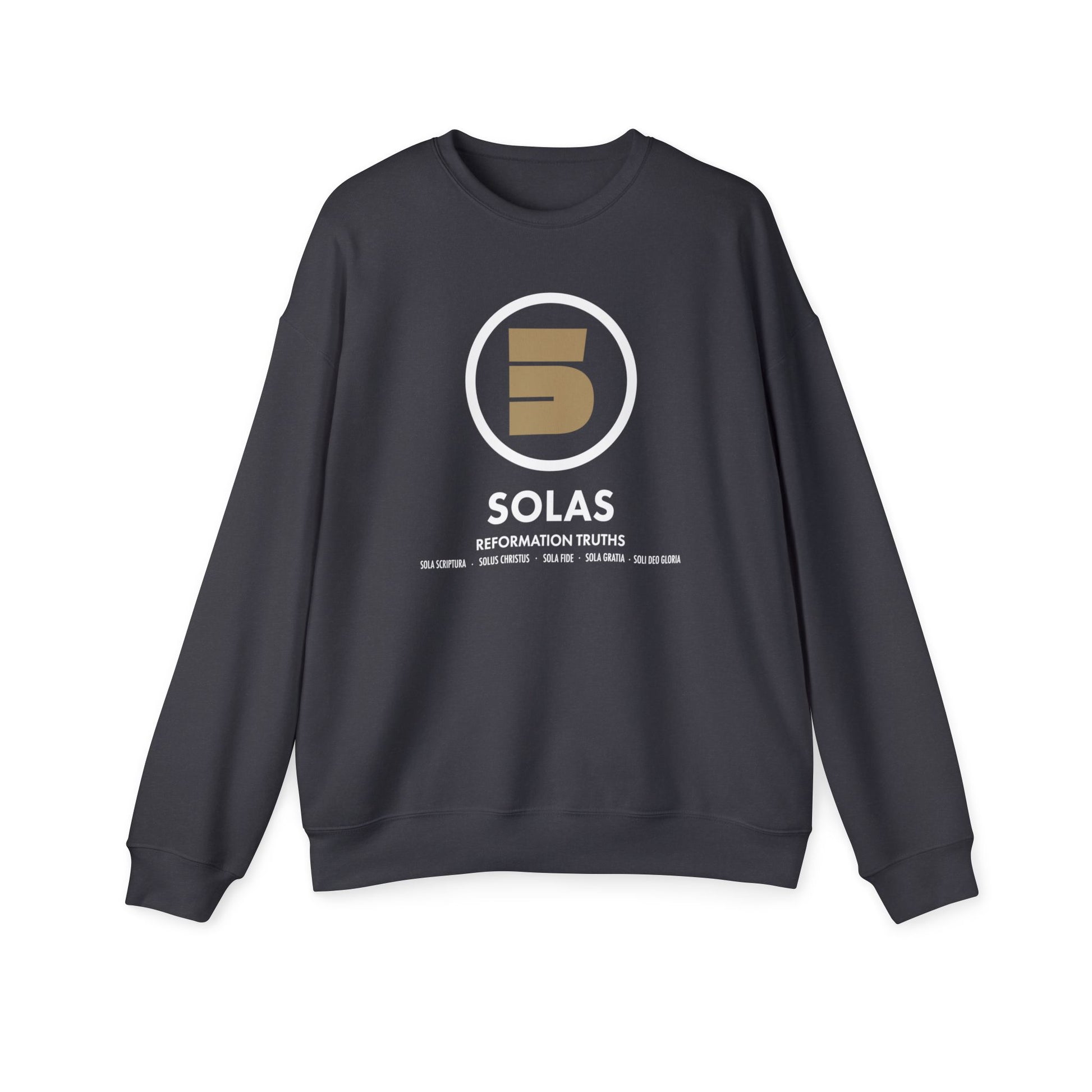 Christian Sweatshirt For Christian Men Women Gift Drop Shoulder Sweatshirt Apparel Clothing Christian Mom Dad  bible 5- Solas Graphic Verse