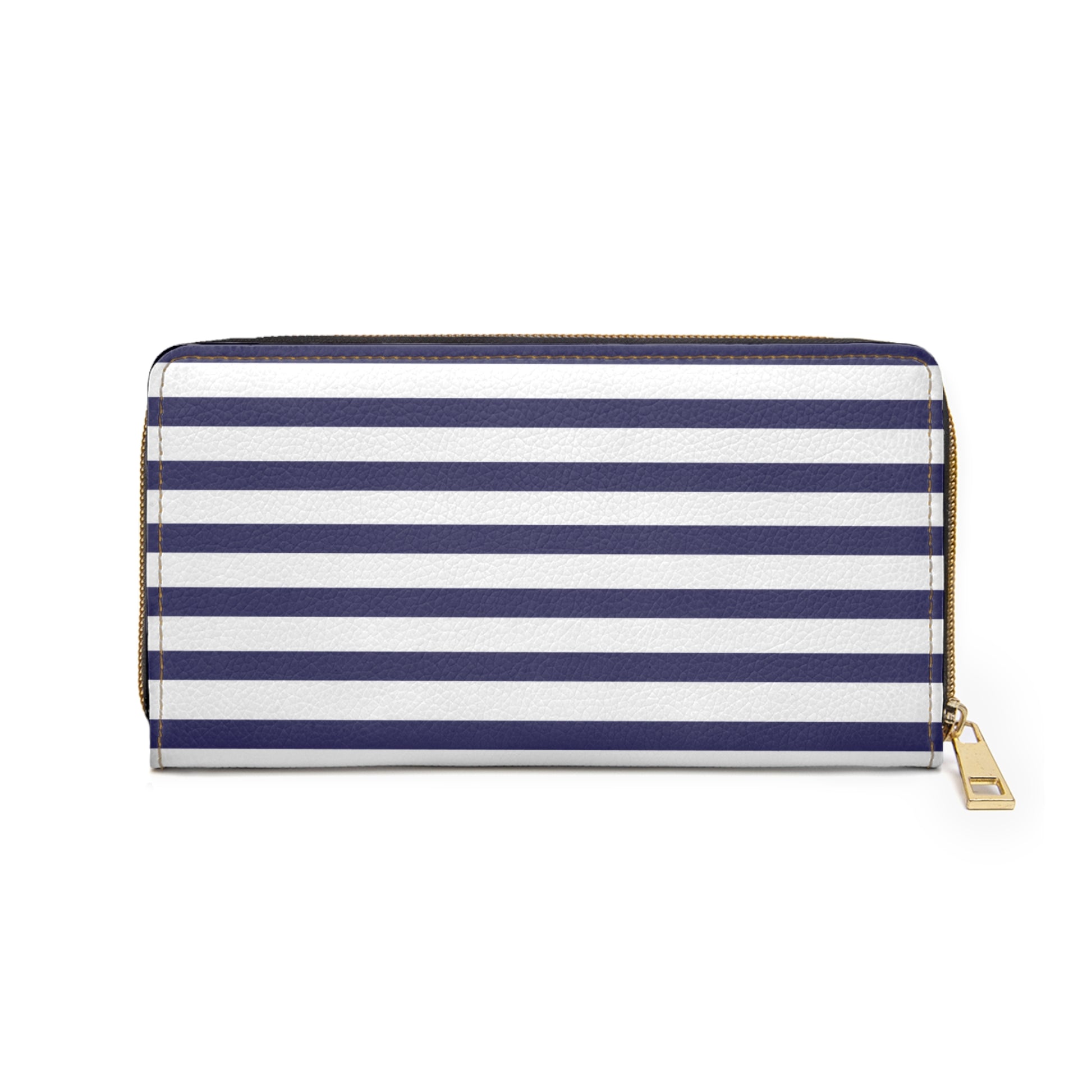 Nautical Stripe Zipper Wallet Stylish Coin Purse, Everyday Clutch, Travel Organizer, Gift for Her, Summer Accessories