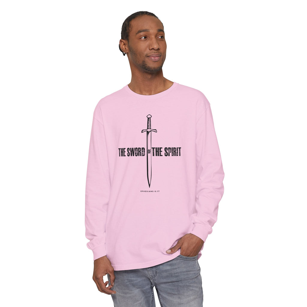 Christian Long Sleeve TShirt For Christian Mom Dad  For Christian Men Christian Shirt, Bible Verse T-Shirt, Religious Outfit, Retro Faith T Shirt, Christian Cross Graphic Tees, Jesus Shirt, Religious Gift Shirt Long Sleeve Tee Apparel Bible Verse Ephesian