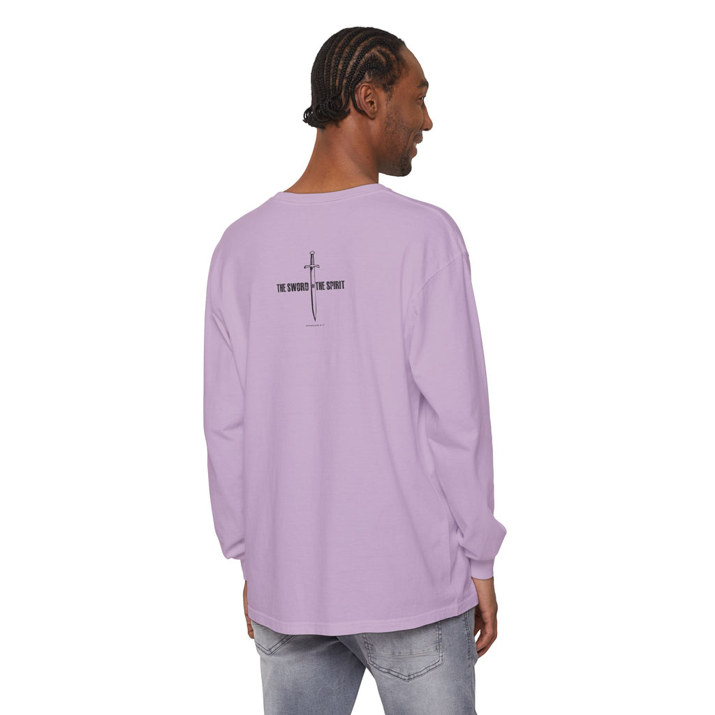 Christian Long Sleeve TShirt For Christian Mom Dad  For Christian Men Christian Shirt, Bible Verse T-Shirt, Religious Outfit, Retro Faith T Shirt, Christian Cross Graphic Tees, Jesus Shirt, Religious Gift Shirt Long Sleeve Tee Apparel Bible Verse Ephesian