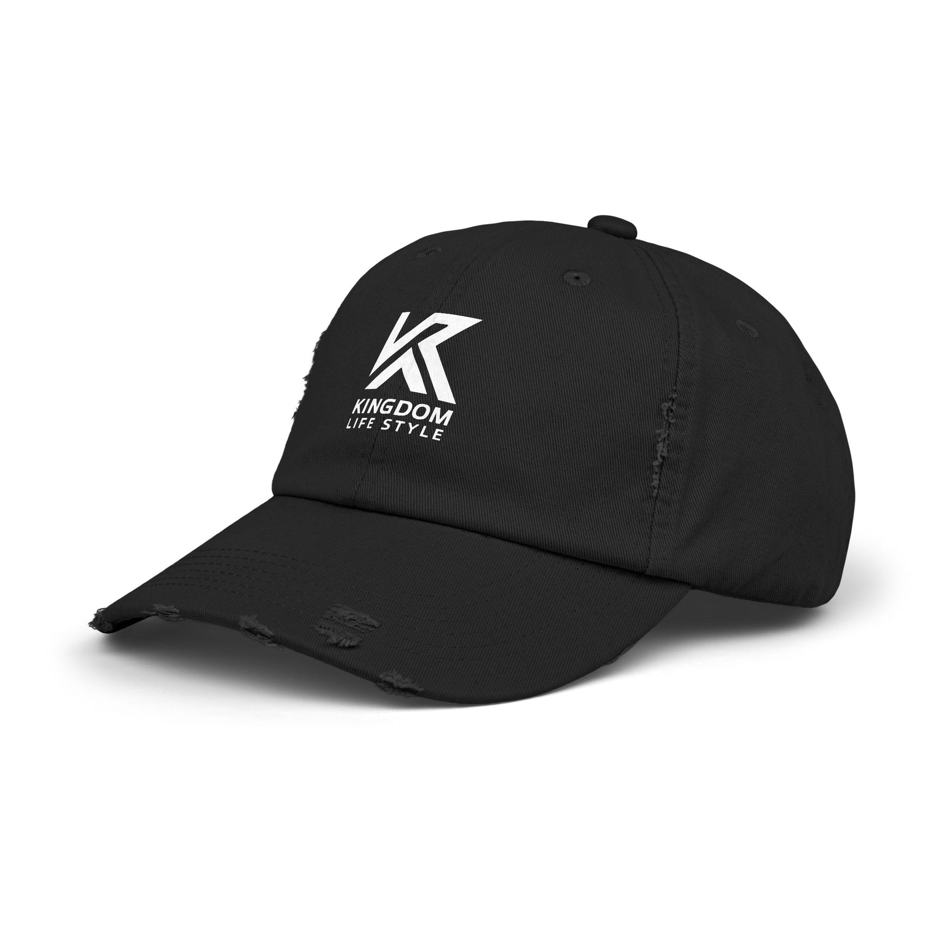 Stylish Unisex Distressed Cap - Kingdom Life Style Adjustable Hat Kingdom Lifestyle Cap Fa