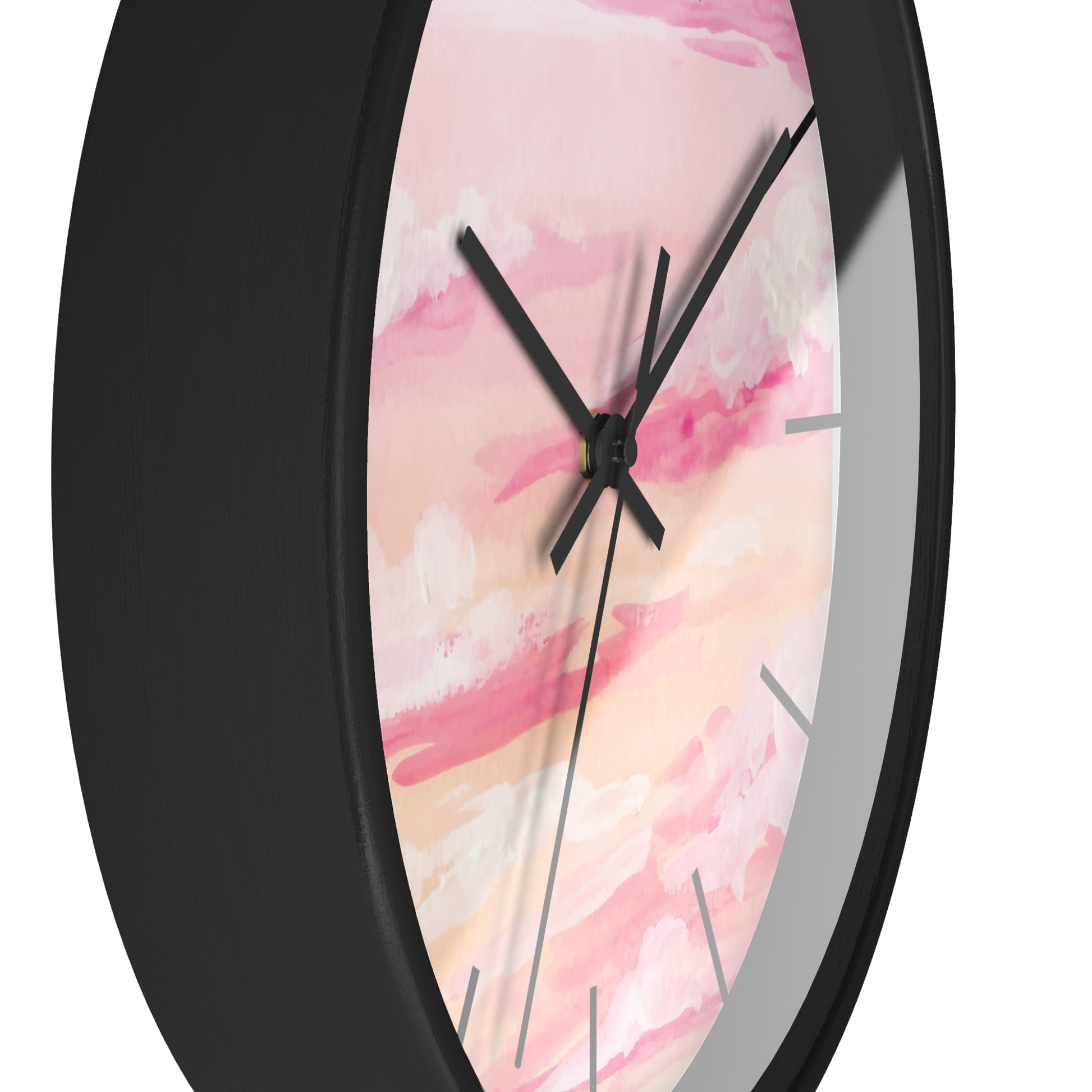 Pastel Sunset Wall Clock - Serene Home Decor for Relaxed Living
