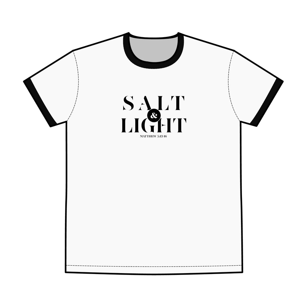 I Am The Way Truth And The Life Scripture Graphic T-Shirt, Bible Verse John 14:6, Christian Men's Staple Ringer Tee, Apparel
