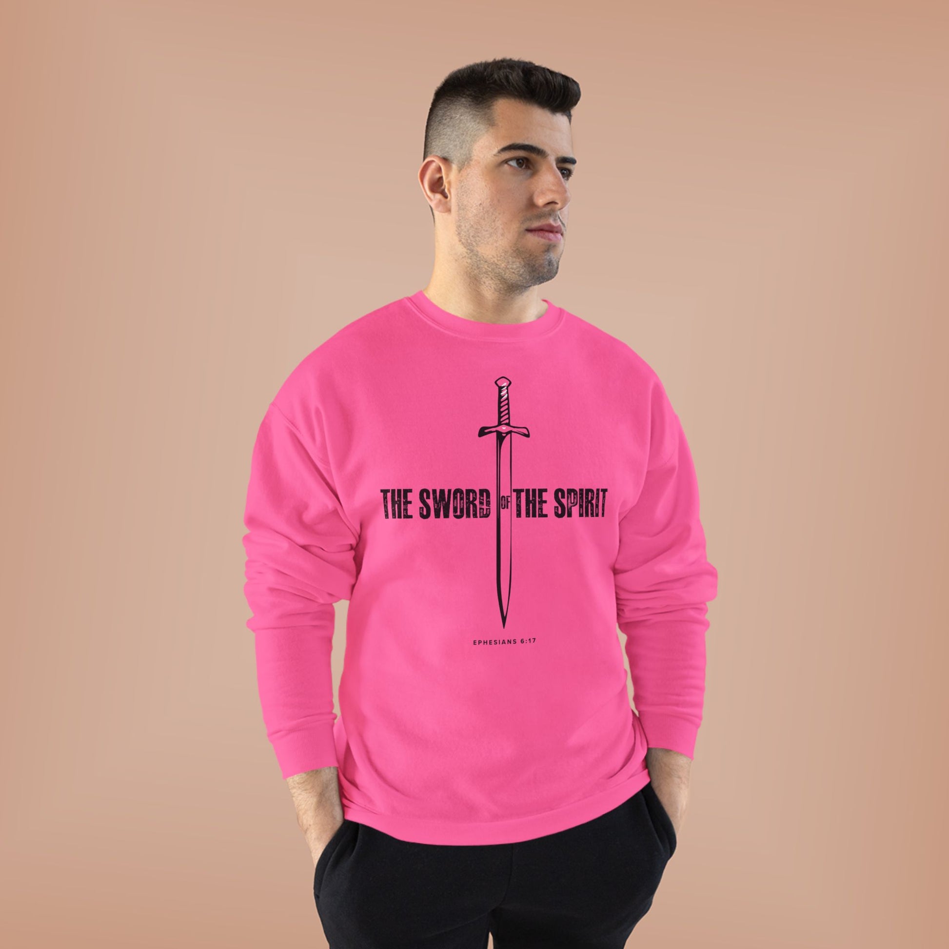 Christian Sweatshirt For Men Women Christian Mom Dad Apparel Christian Shirt Bible Verse Ephesians Crewneck Sweatshirt, Apparel