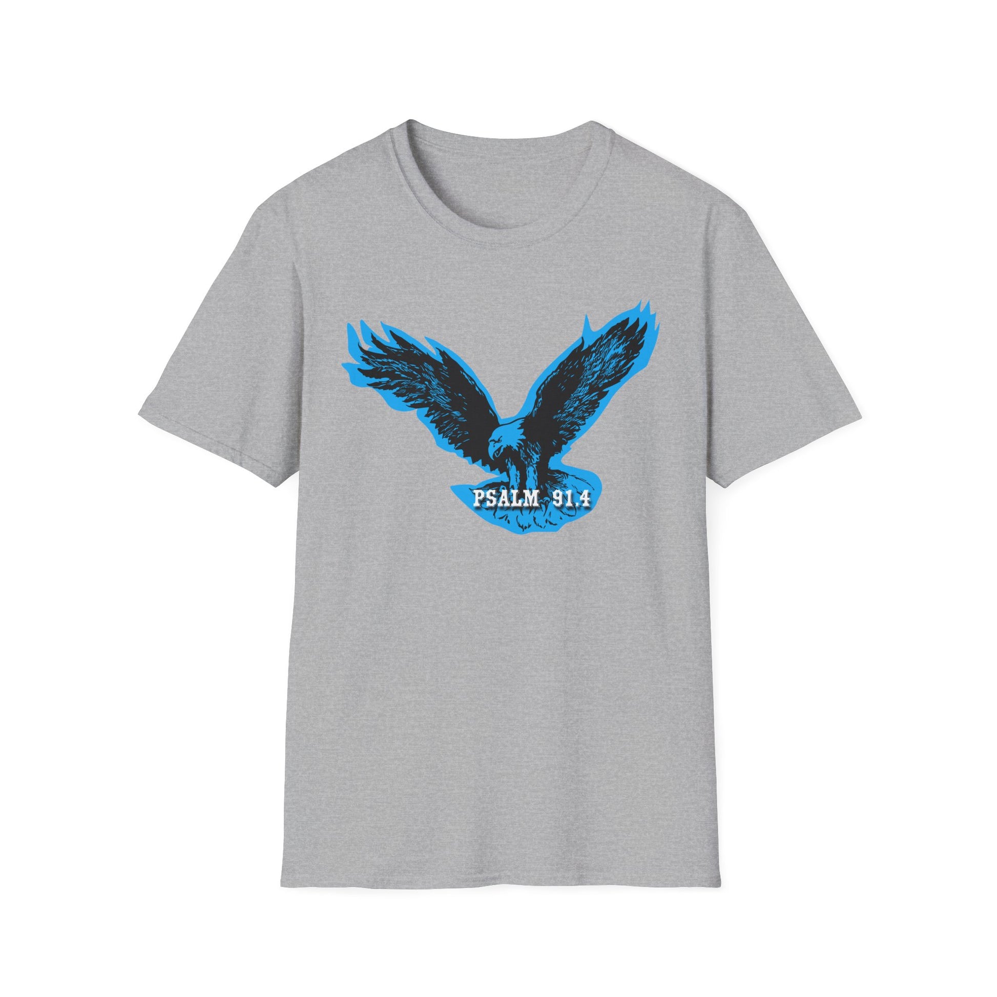 Eagle Tshirt For Men Women Bible Verse Shirt Gift For Mom Dad Softstyle T-Shirt Bible Verse Psalm 91 Tee