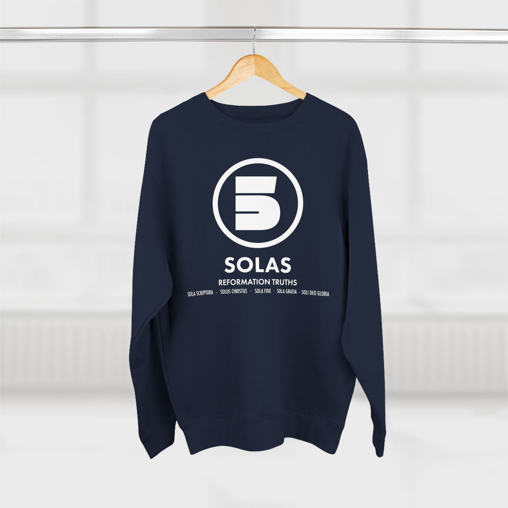 Sweatshirt Modern Design For Christian Men Women Crewneck Sweatshirt Clothing Design Apparel For Gift Men Women Five Solas Graphic