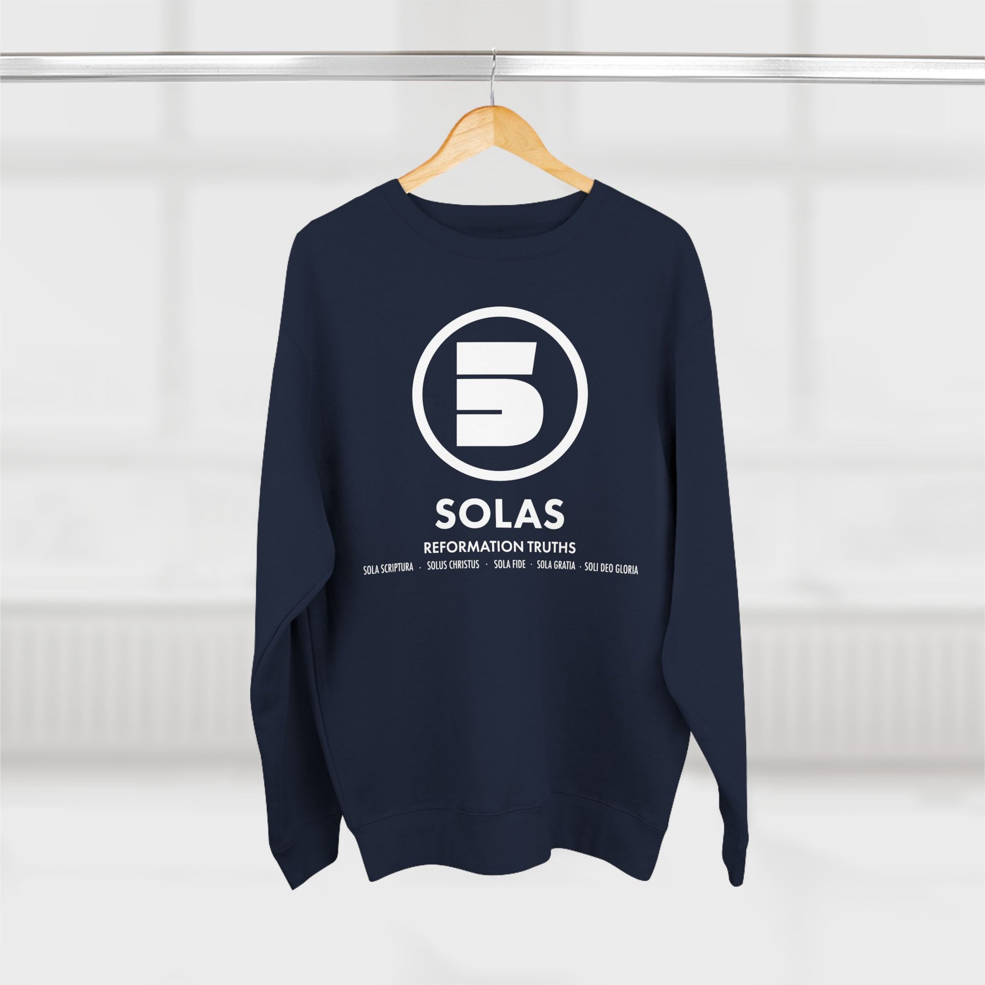 Sweatshirt Modern Design For Christian Men Women Crewneck Sweatshirt Clothing Design Apparel For Gift Men Women Five Solas Graphic