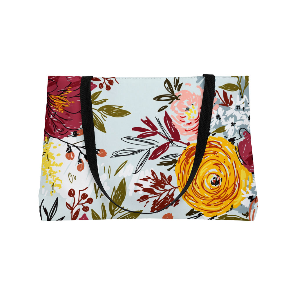Spring Floral Weekender Tote Bag Perfect for Travel & Everyday Use Floral Bag Chic Accessory for Every Occasion Floral Print Elegant Flower Tote Women's Gift, Floral Print