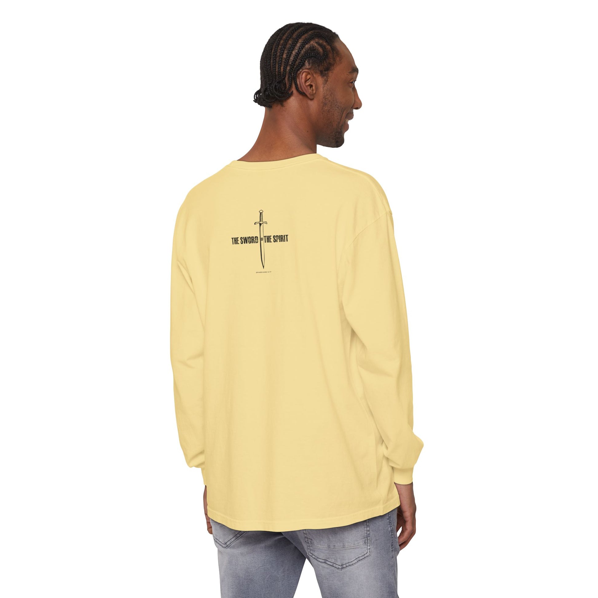 Christian Long Sleeve TShirt For Christian Mom Dad  For Christian Men Christian Shirt, Bible Verse T-Shirt, Religious Outfit, Retro Faith T Shirt, Christian Cross Graphic Tees, Jesus Shirt, Religious Gift Shirt Long Sleeve Tee Apparel Bible Verse Ephesian