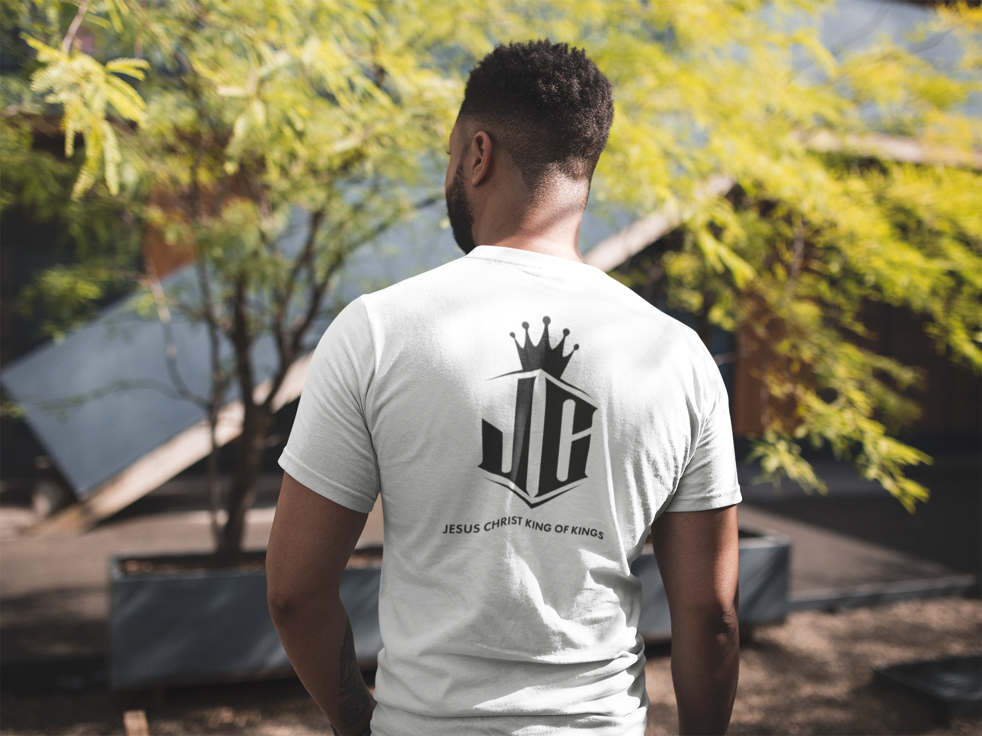 Unisex Garment-Dyed T-Shirt - Jesus Christ King of Kings Design Jesus Christ King of Kings T-Shirt | Faith-Based Unisex Apparel