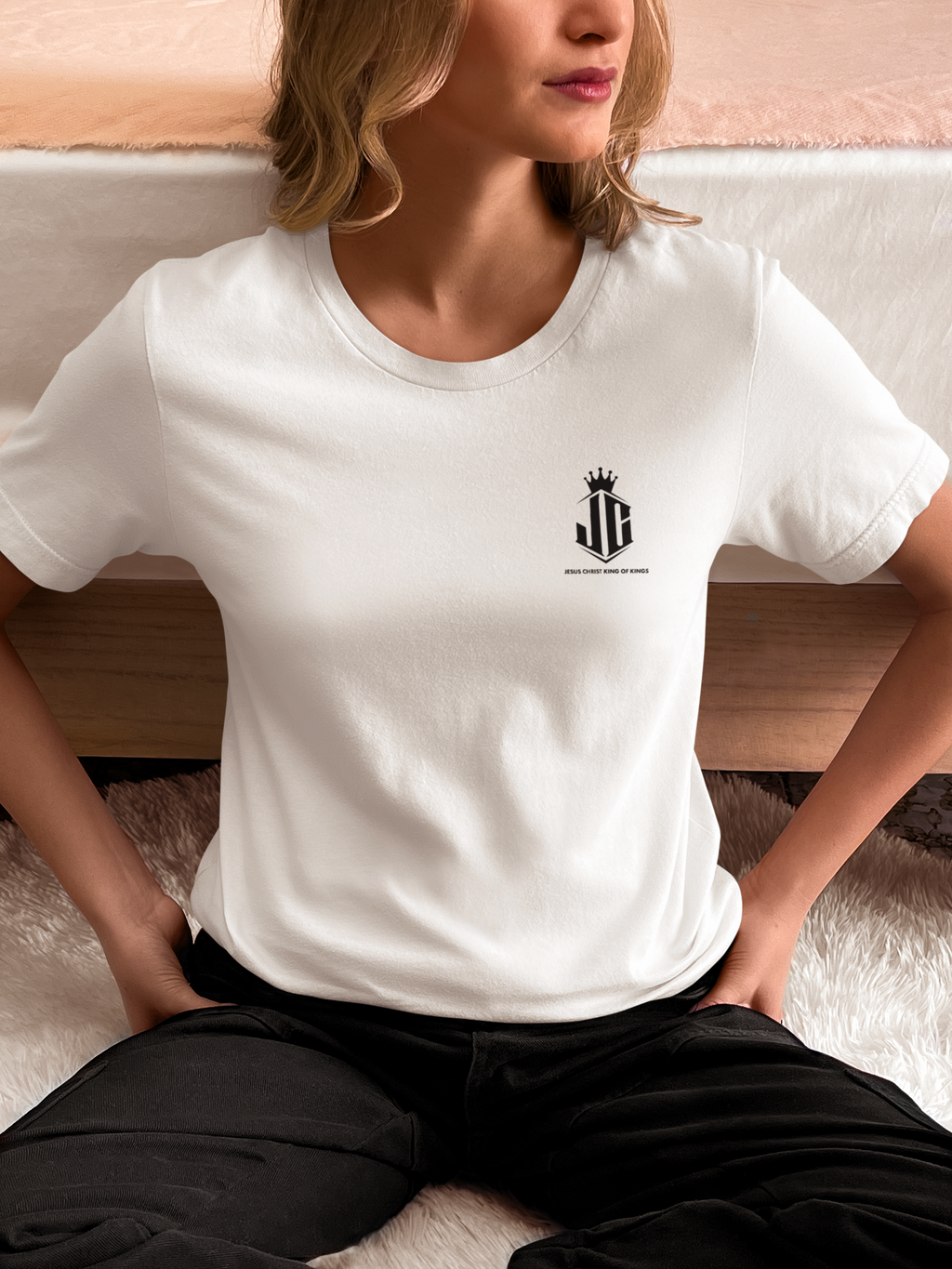 Unisex Garment-Dyed T-Shirt - Jesus Christ King of Kings Design Jesus Christ King of Kings T-Shirt | Faith-Based Unisex Apparel