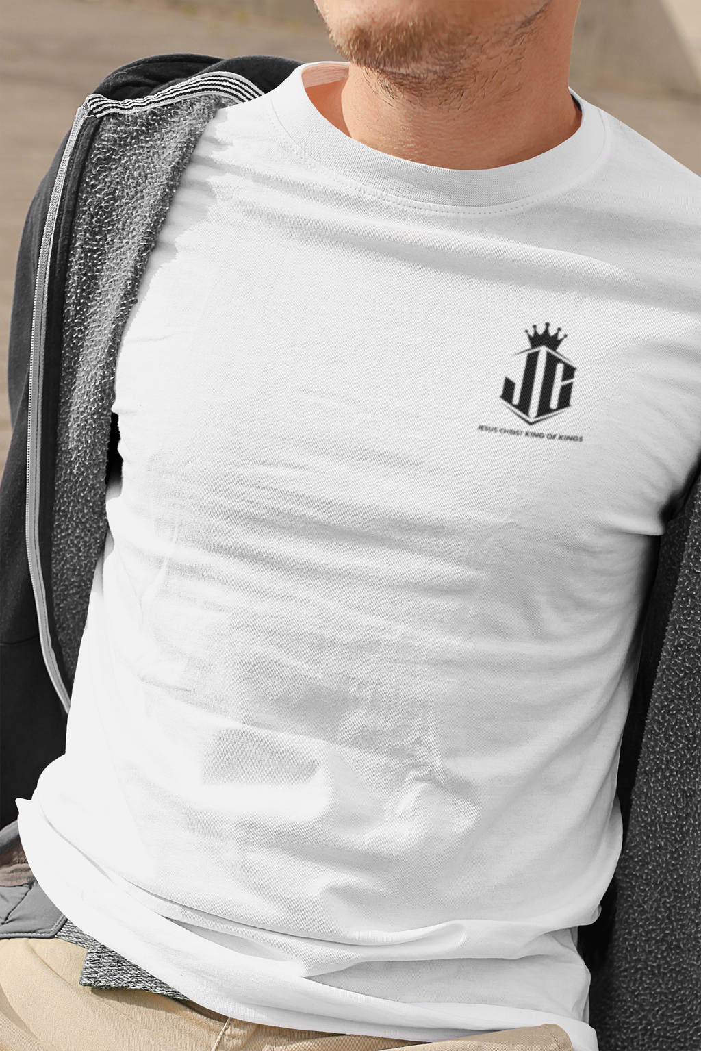 Unisex Garment-Dyed T-Shirt - Jesus Christ King of Kings Design Jesus Christ King of Kings T-Shirt | Faith-Based Unisex Apparel