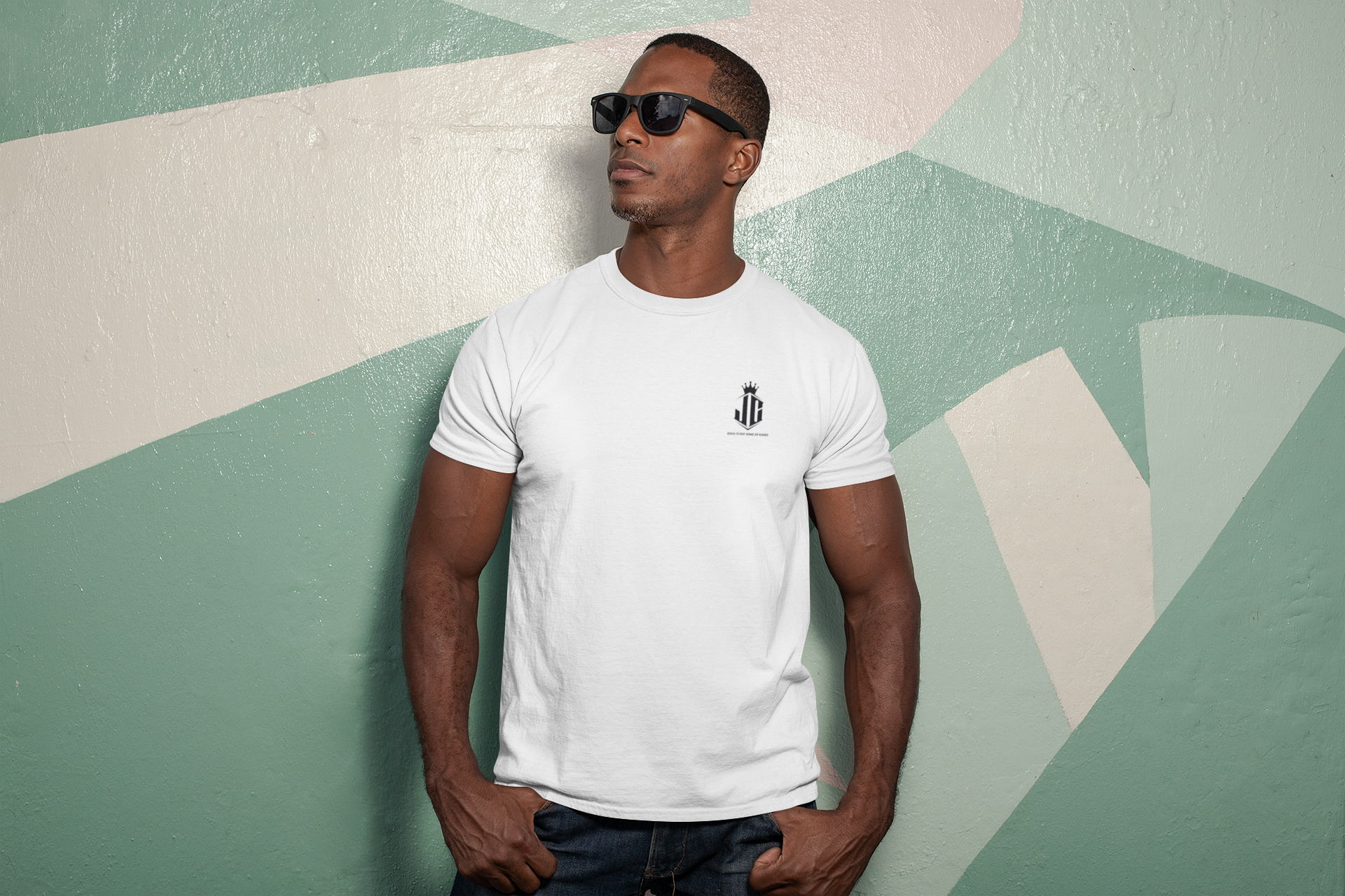Unisex Garment-Dyed T-Shirt - Jesus Christ King of Kings Design Jesus Christ King of Kings T-Shirt | Faith-Based Unisex Apparel