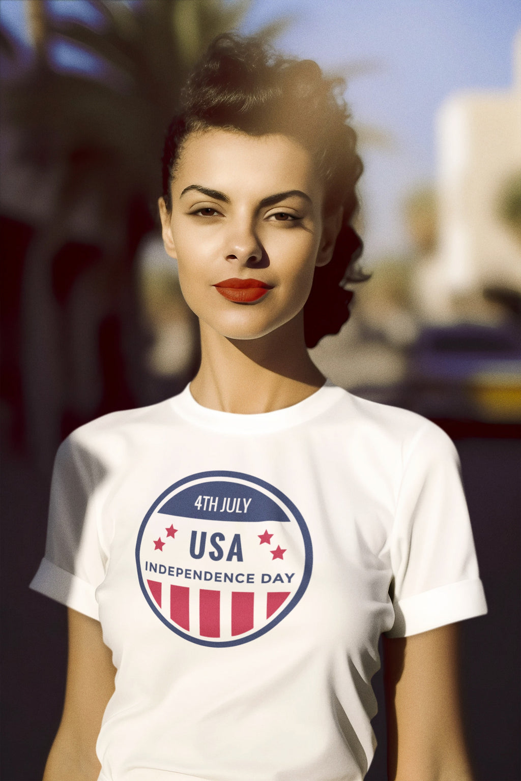 Fourth of July Independence Day Unisex Softstyle T-Shirt 4th of July Tee Picnic Shirt