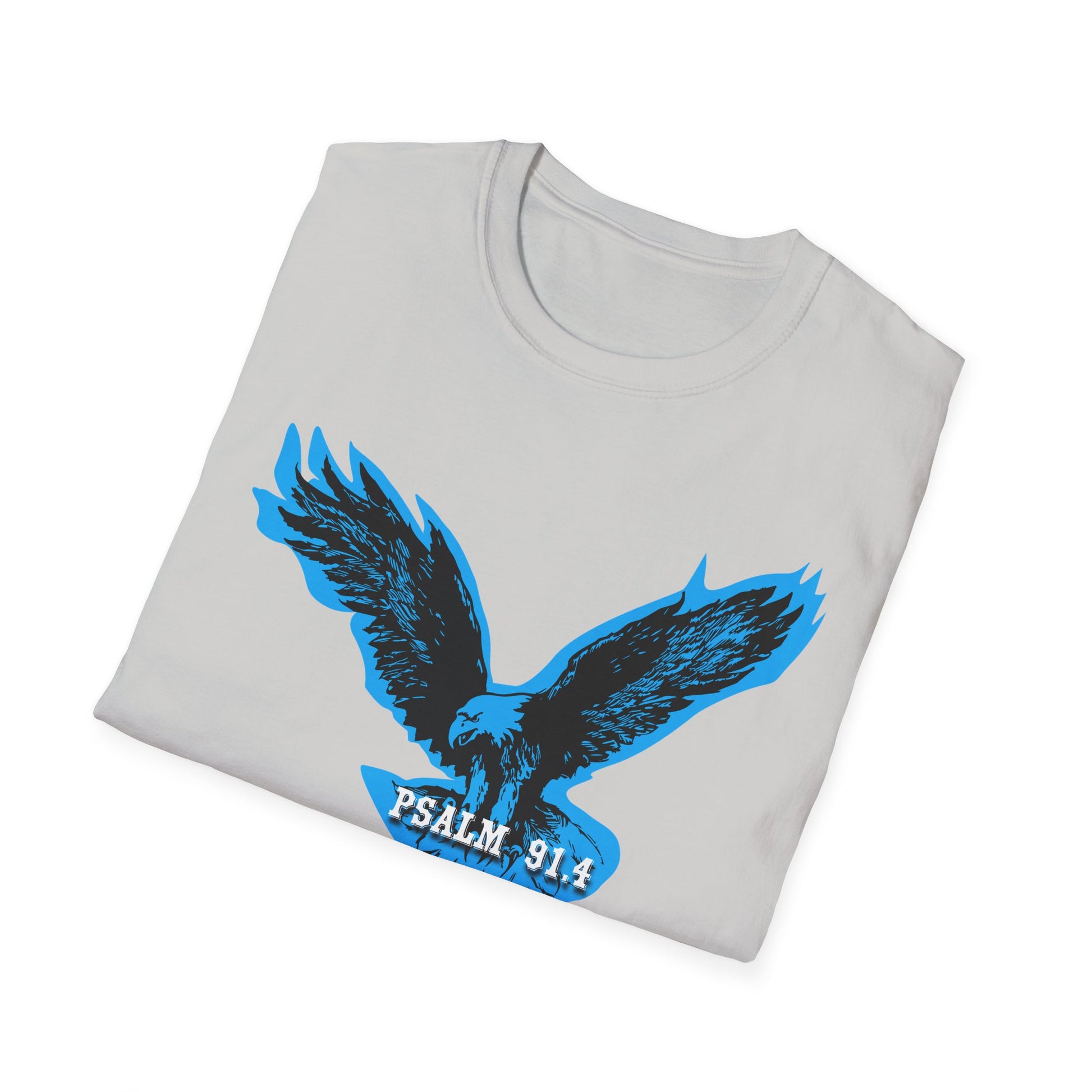 Eagle Tshirt For Men Women Bible Verse Shirt Gift For Mom Dad Softstyle T-Shirt Bible Verse Psalm 91 Tee