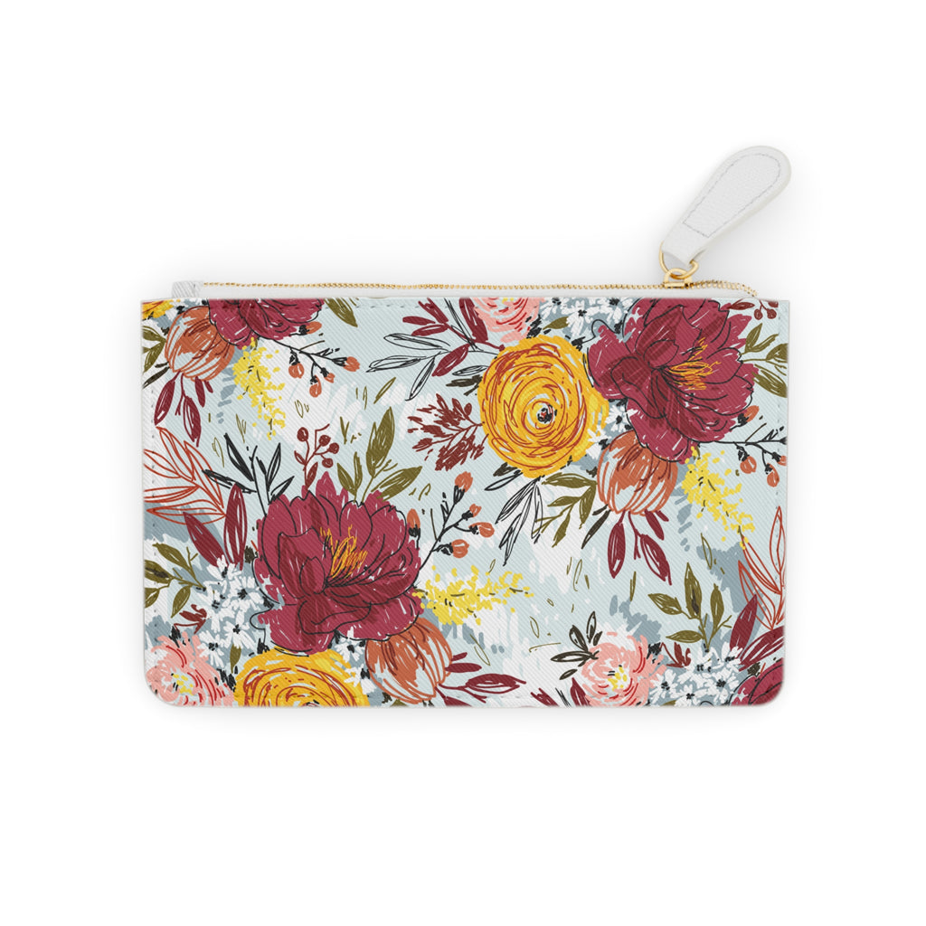 Elegant Floral Mini Clutch Bag Stylish Accessory for Every Occasion Modern Floral Print Mini Clutch Bag, Stylish Handbag, Travel Accessory, Gift for Her, Eco-Friendly Pouch, Festival Bag, Everyday Use