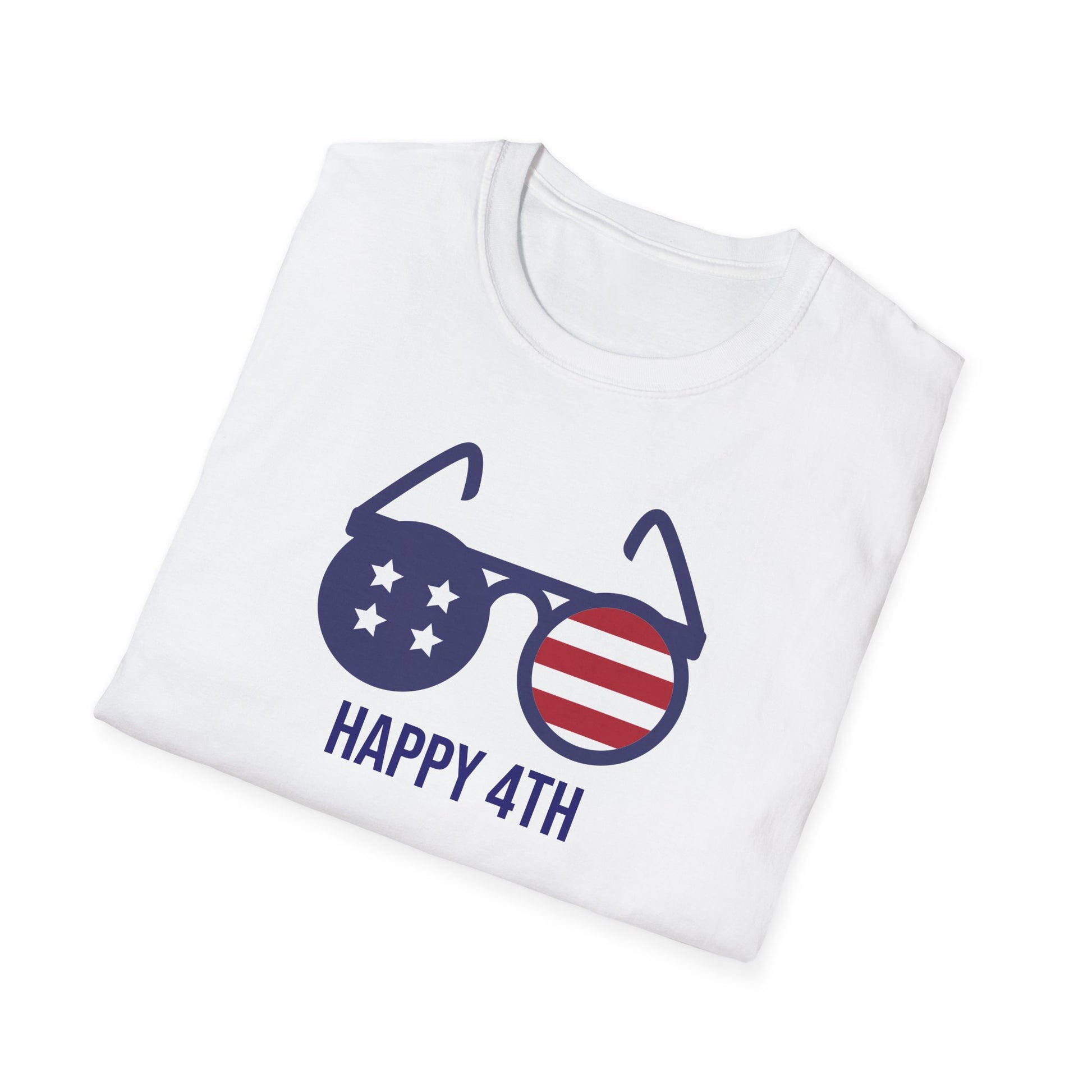 Happy 4th of July Unisex Softstyle T-Shirt Hoiiday Tee Independence Day Shirt
