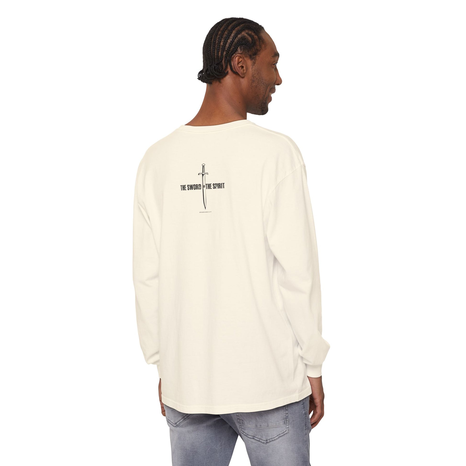 Christian Long Sleeve TShirt For Christian Mom Dad  For Christian Men Christian Shirt, Bible Verse T-Shirt, Religious Outfit, Retro Faith T Shirt, Christian Cross Graphic Tees, Jesus Shirt, Religious Gift Shirt Long Sleeve Tee Apparel Bible Verse Ephesian