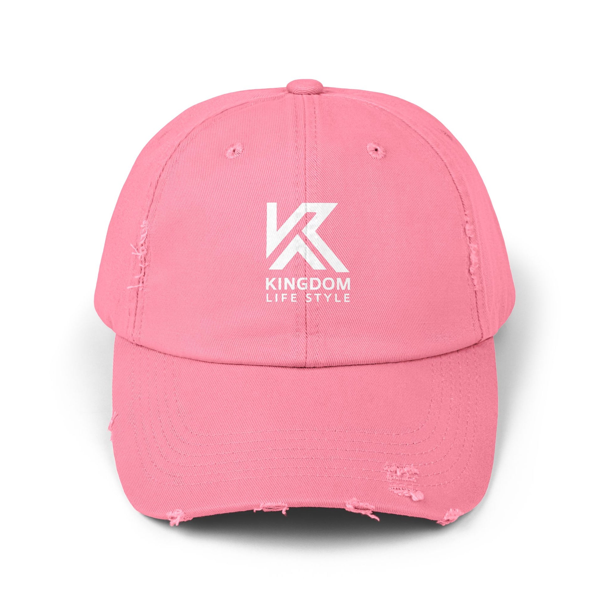 Stylish Unisex Distressed Cap - Kingdom Life Style Adjustable Hat Kingdom Lifestyle Cap Fa
