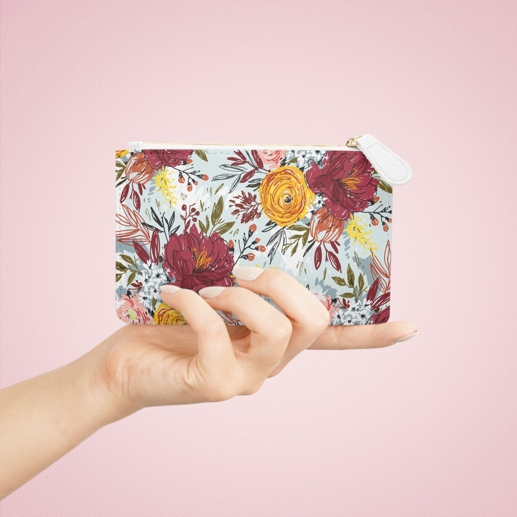 Elegant Floral Mini Clutch Bag Stylish Accessory for Every Occasion Modern Floral Print Mini Clutch Bag, Stylish Handbag, Travel Accessory, Gift for Her, Eco-Friendly Pouch, Festival Bag, Everyday Use