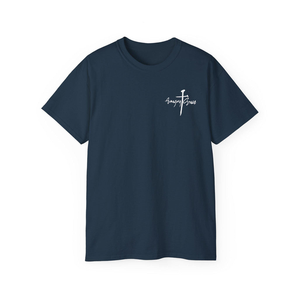 Christian Tshirt Christian Men Women Gift Cotton Tee Apparel T-Shirt Amazing Grace Tee